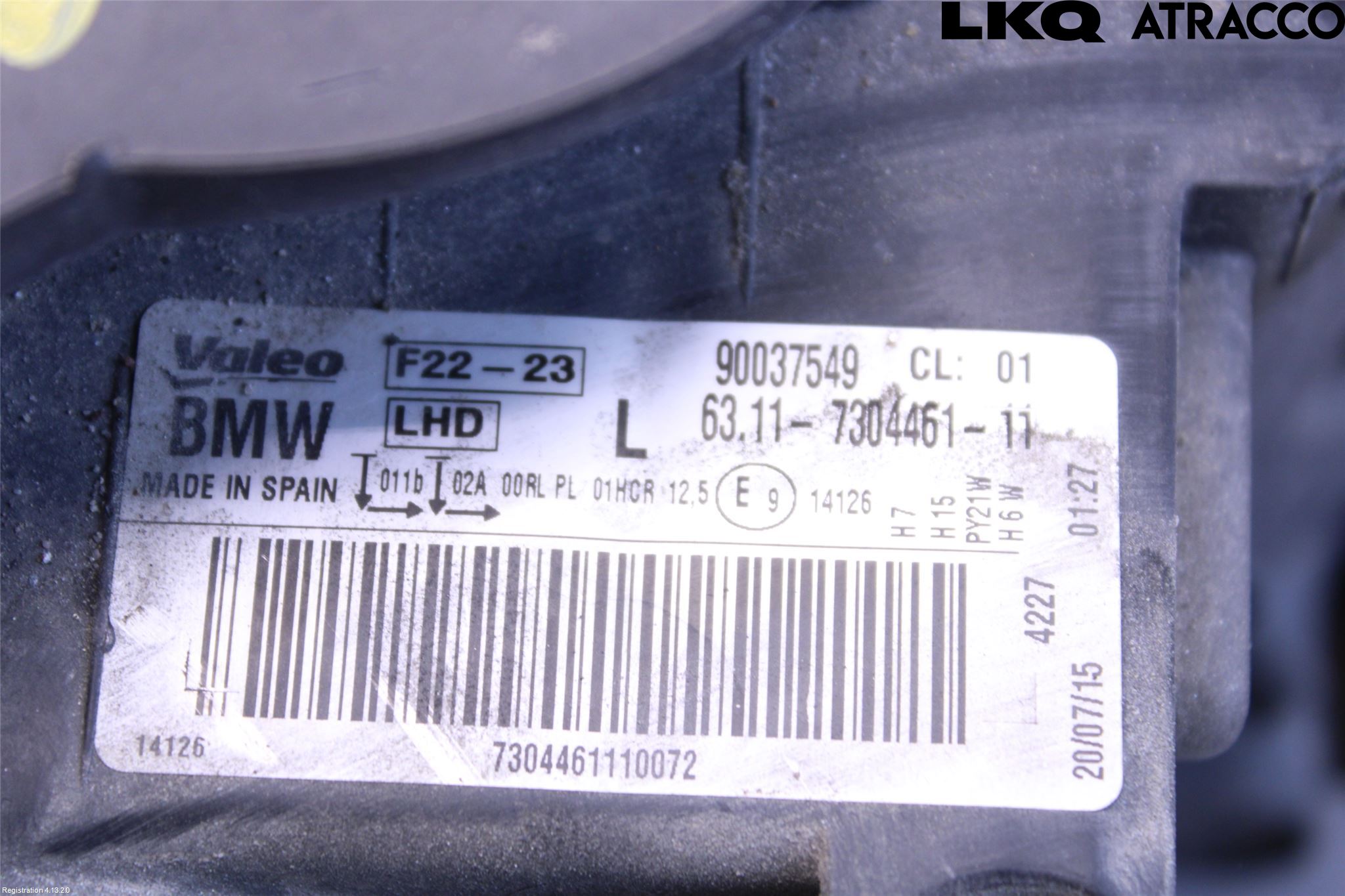 BMW 2 F22/F23/F87 Coupé/Cab 13-21 Frontlykt Venstre