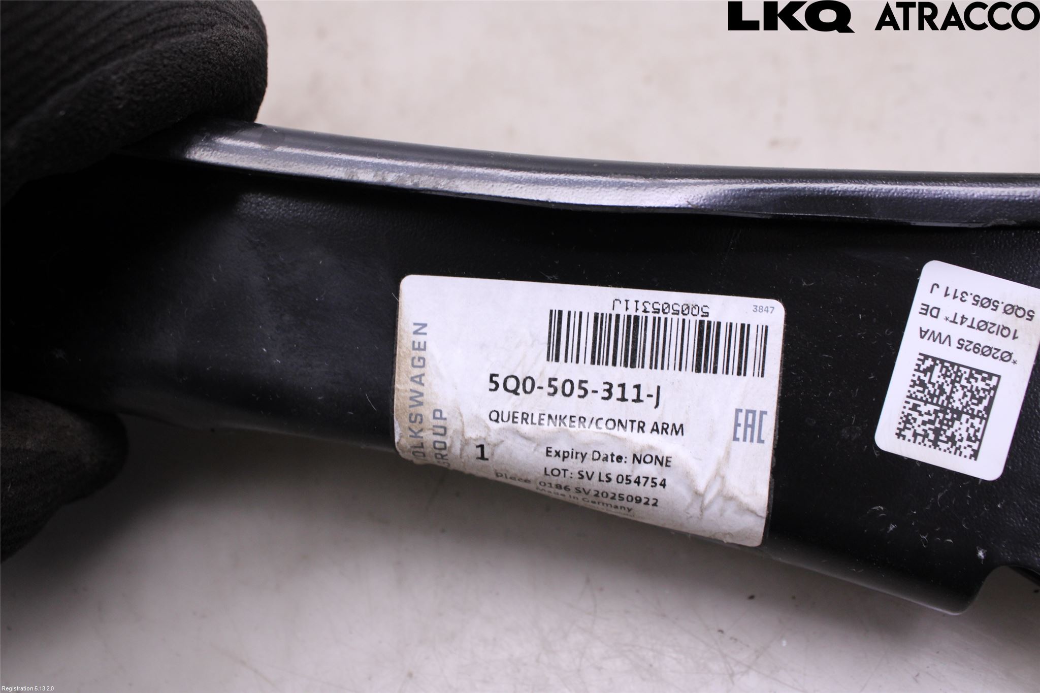 Volkswagen VW GOLF / E-GOLF VII 13-20 Bærearm Bak Venstre