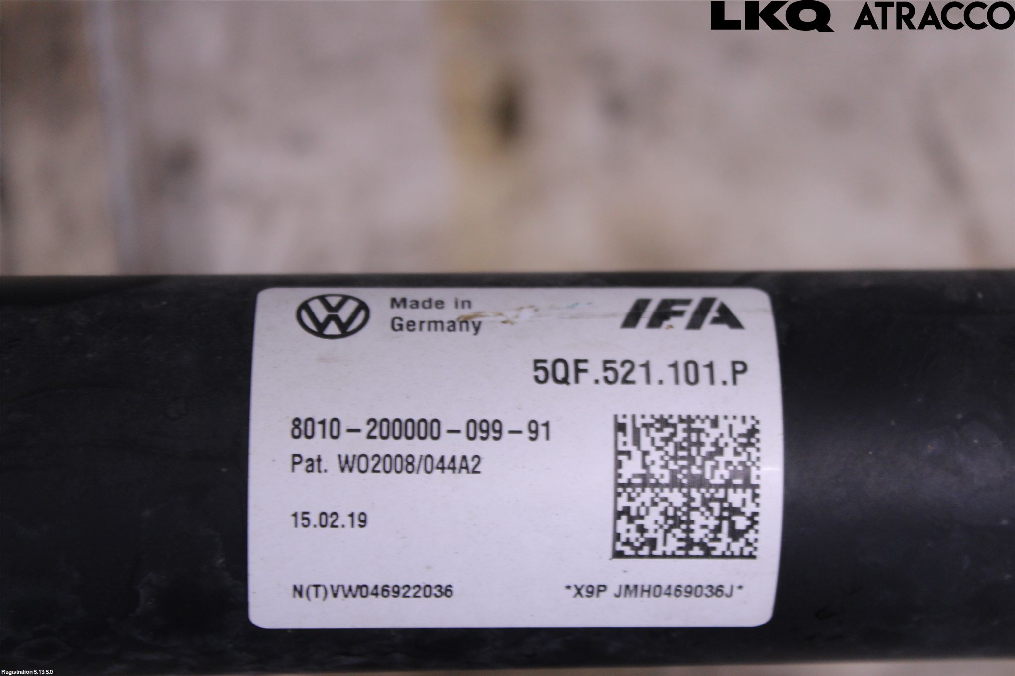 Volkswagen VW TIGUAN 16-24 Mellomaksel Kompl