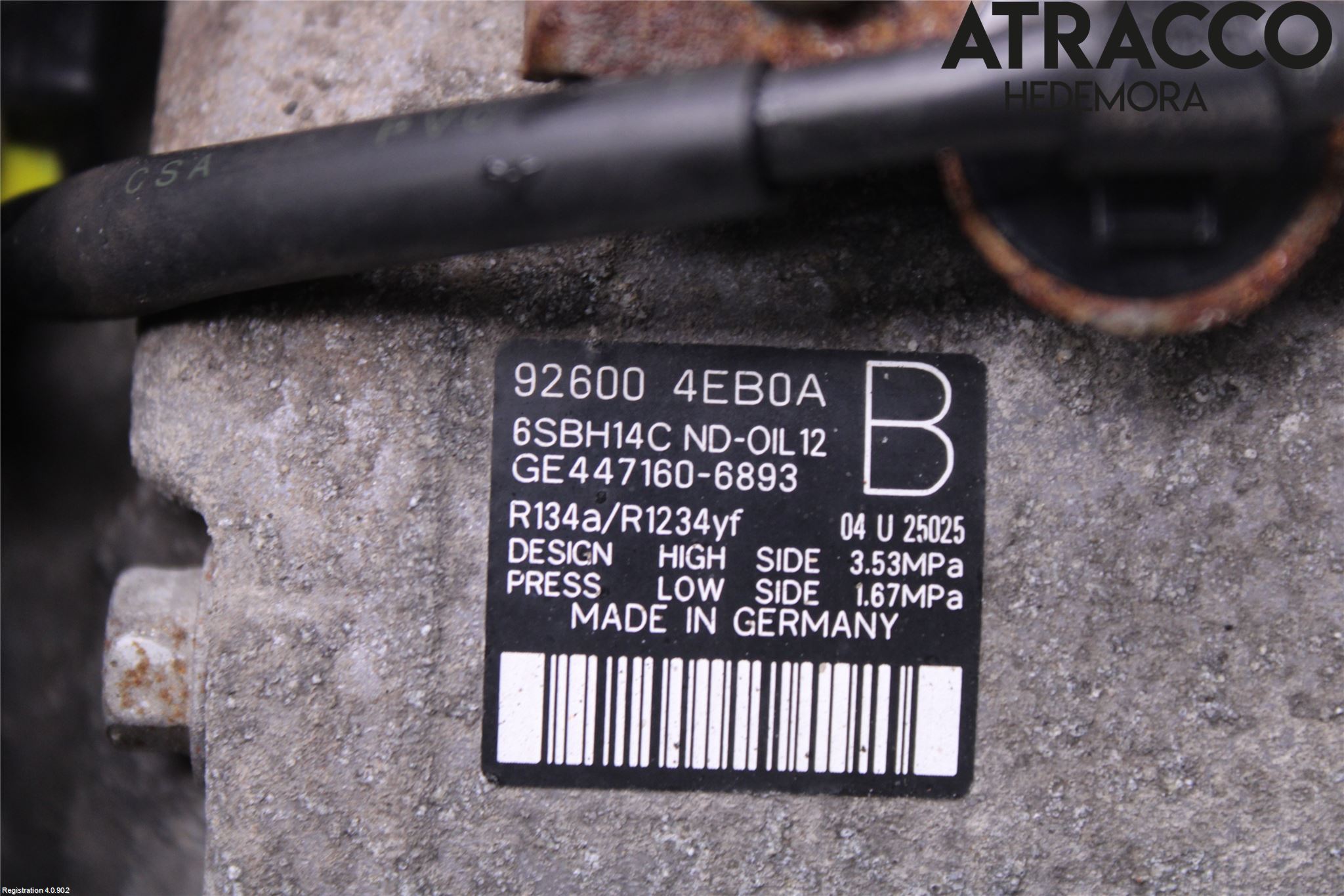 Nissan QASHQAI 14-17 Varme Ac Kompressor