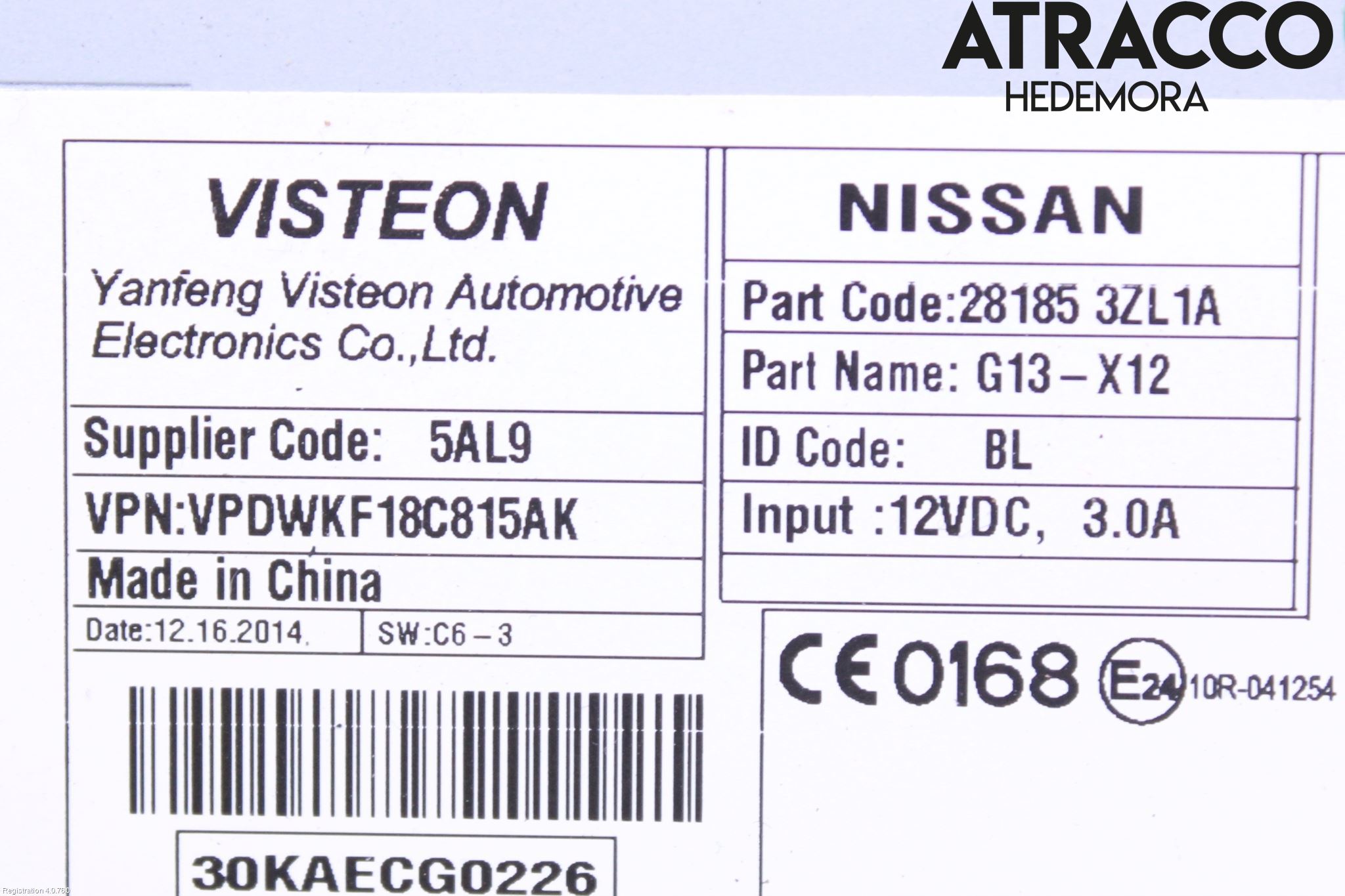 Nissan PULSAR Stereo Radio Med Cd