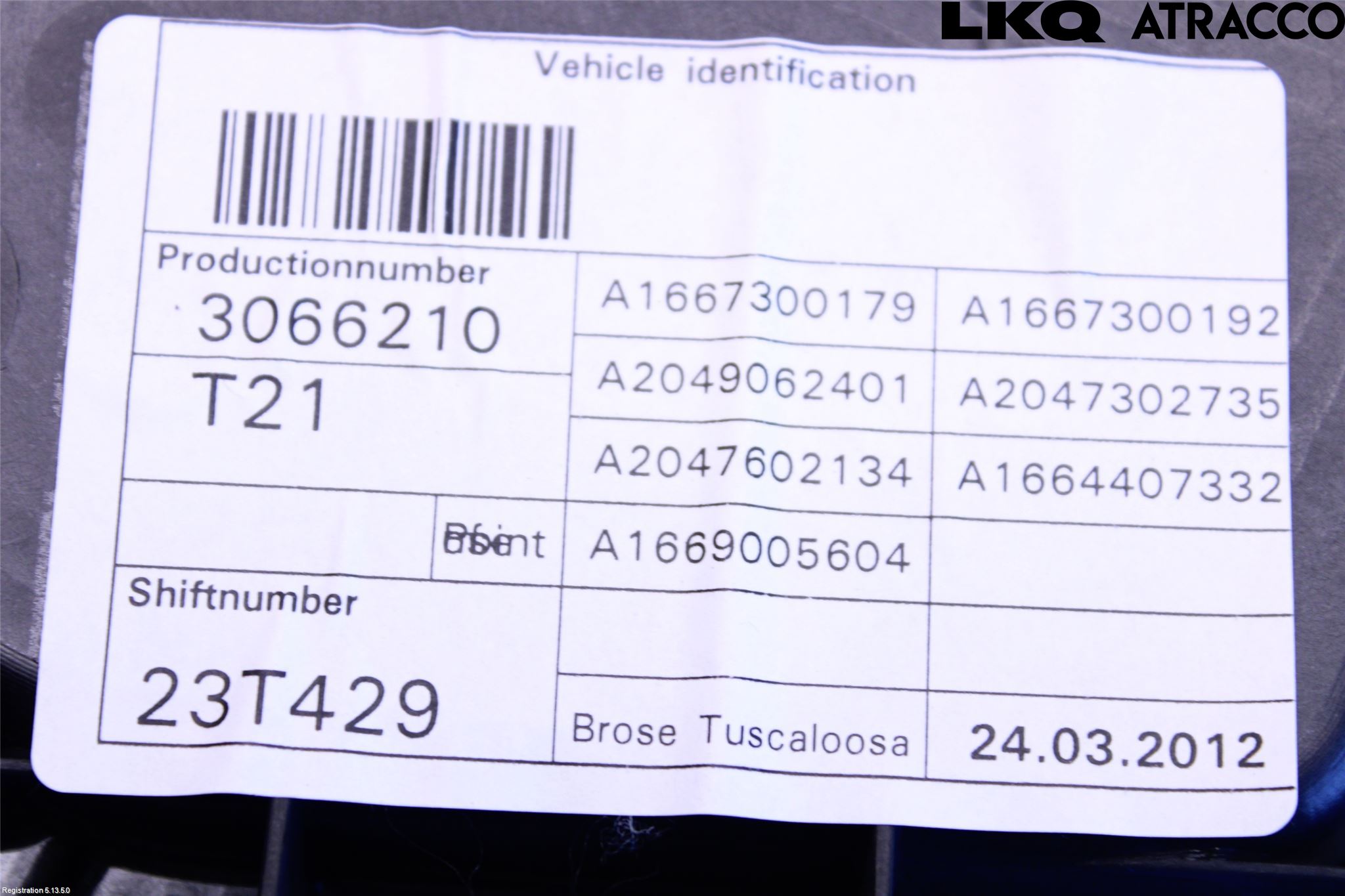 Mercedes-Benz MB ML/GLE-KLASS (W166) 12-18 Vindusheis El Komp