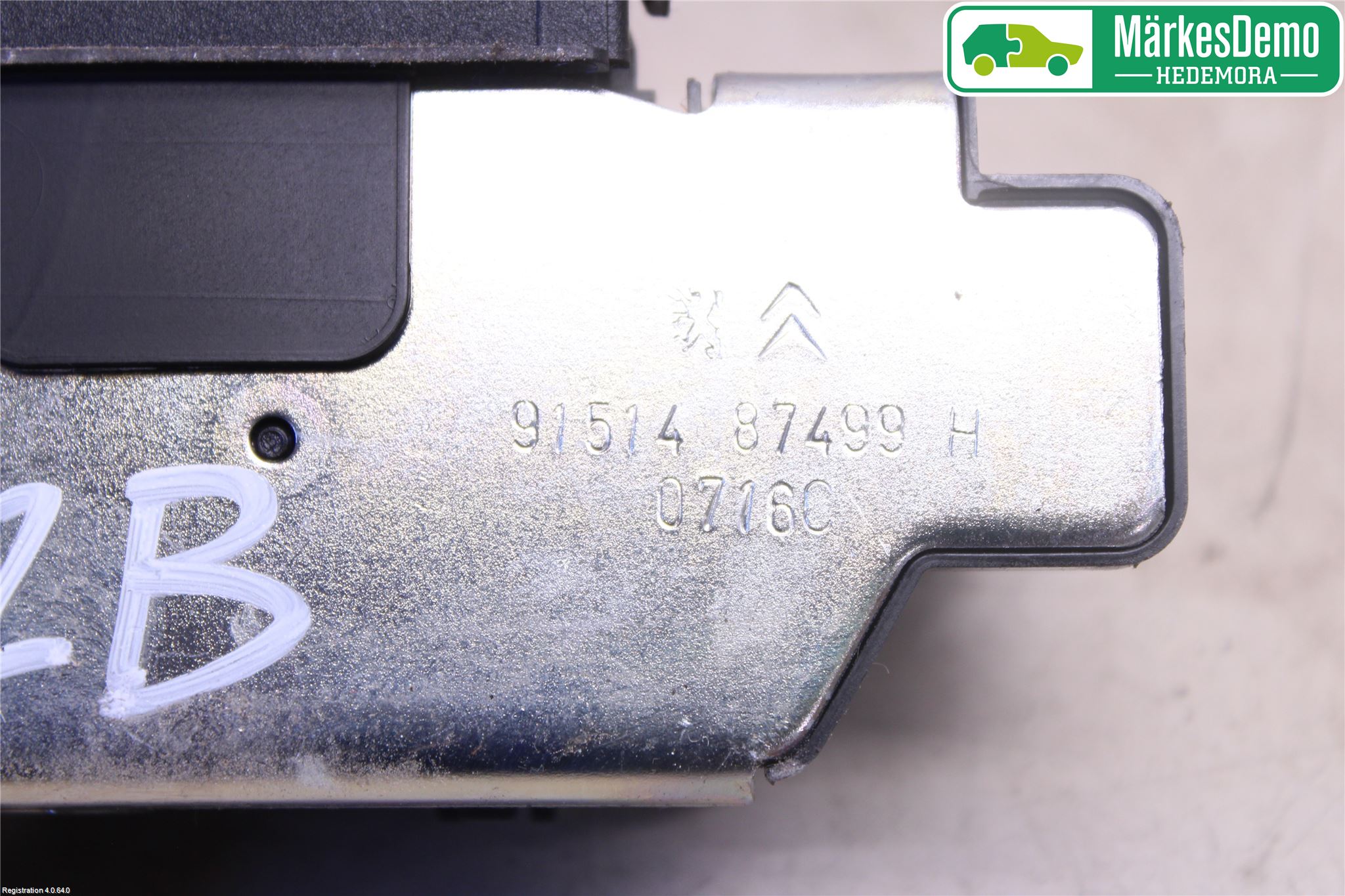Citroen C3 10-17 Bakluke-Lokk Låsekasse