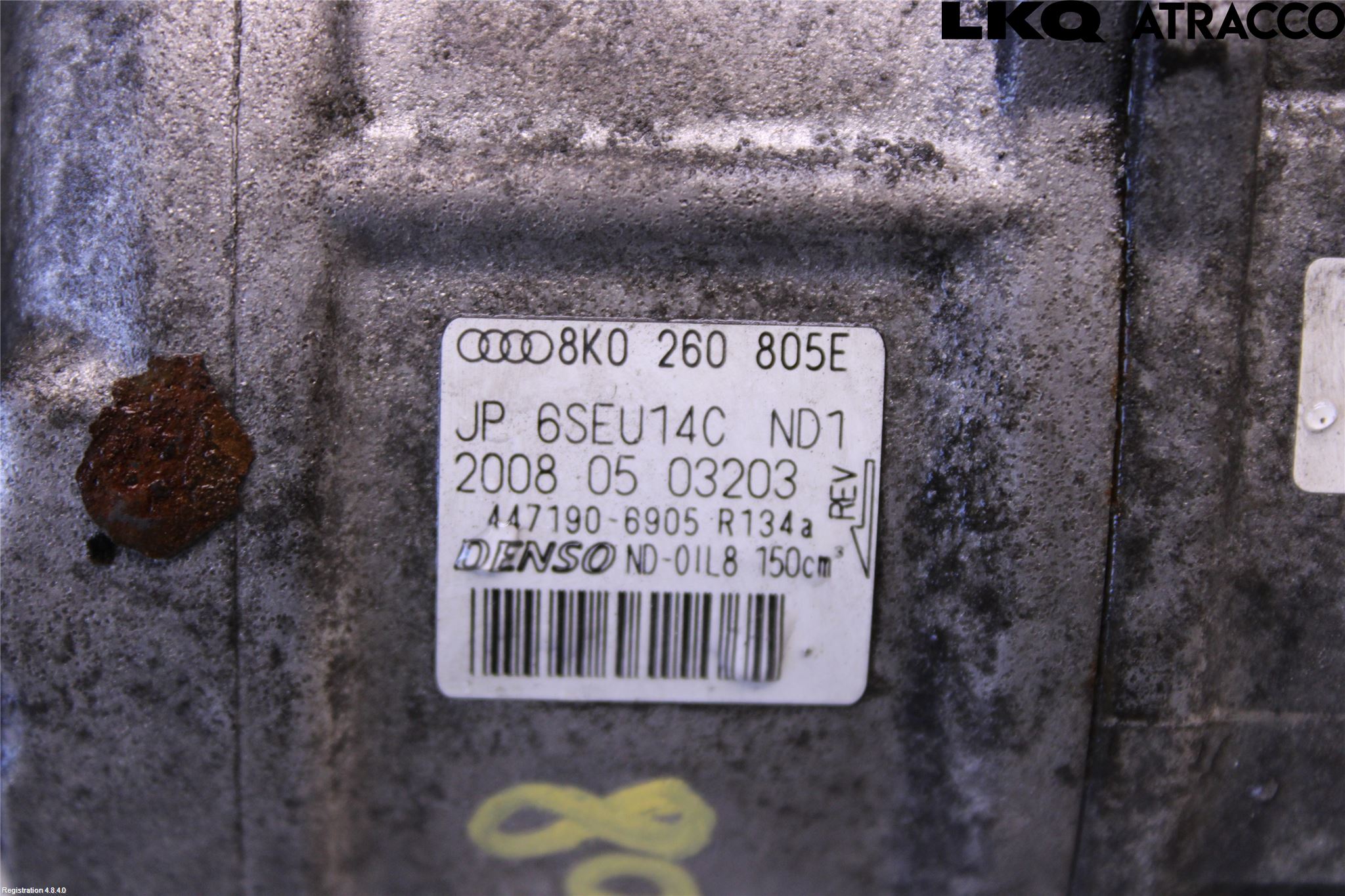 Audi A4/S4 08-11 Varme Ac Kompressor