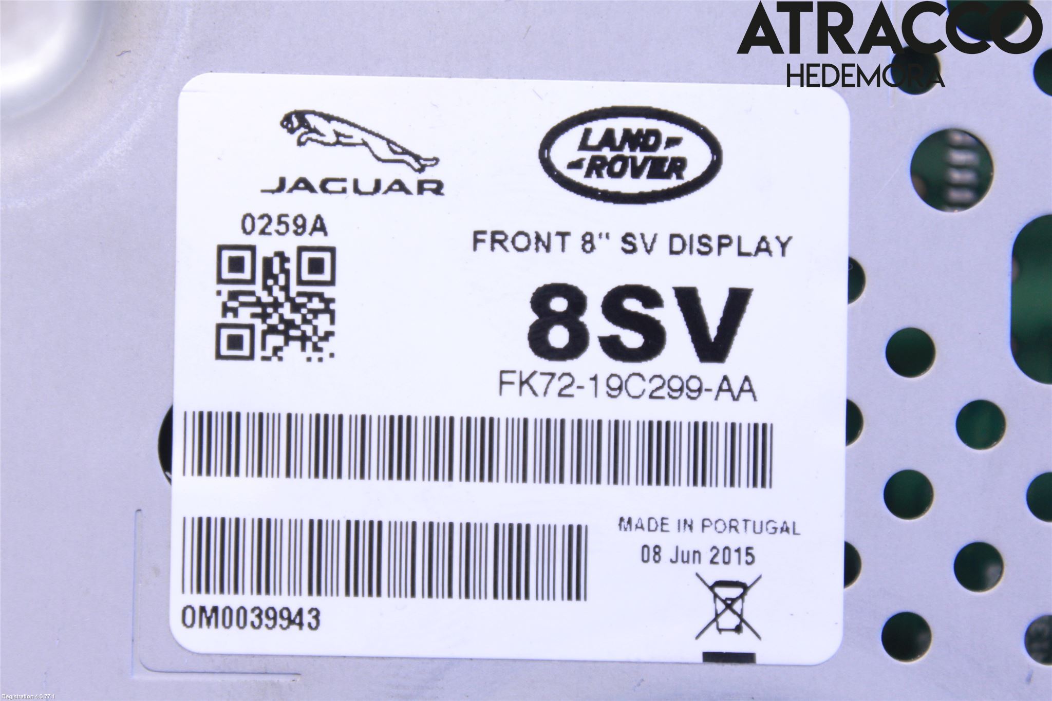 Jaguar XE (X760) 15-24 Stereo Radio Med Cd