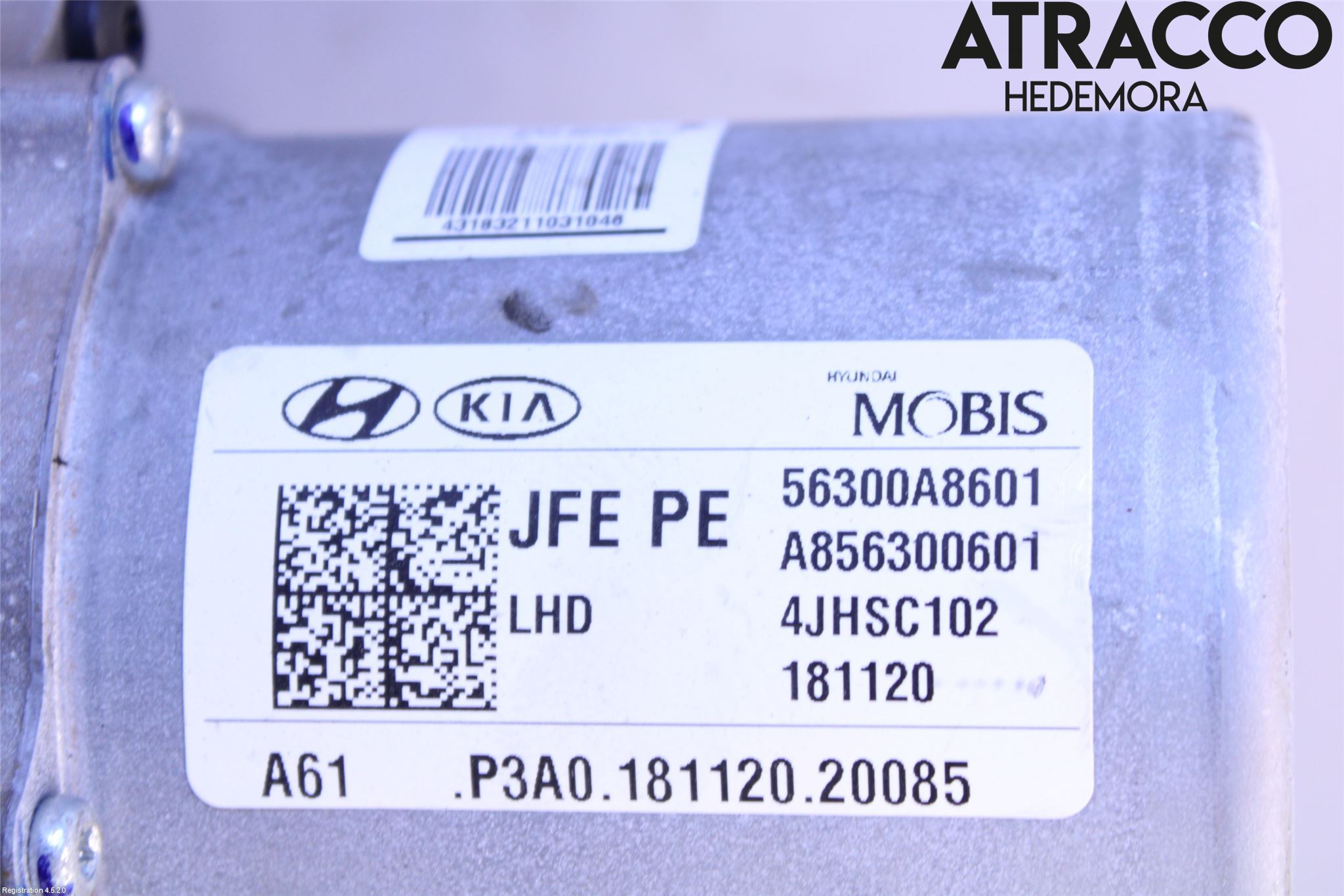 Kia OPTIMA 16-20 Rattakselaggregat Innebygd Servo