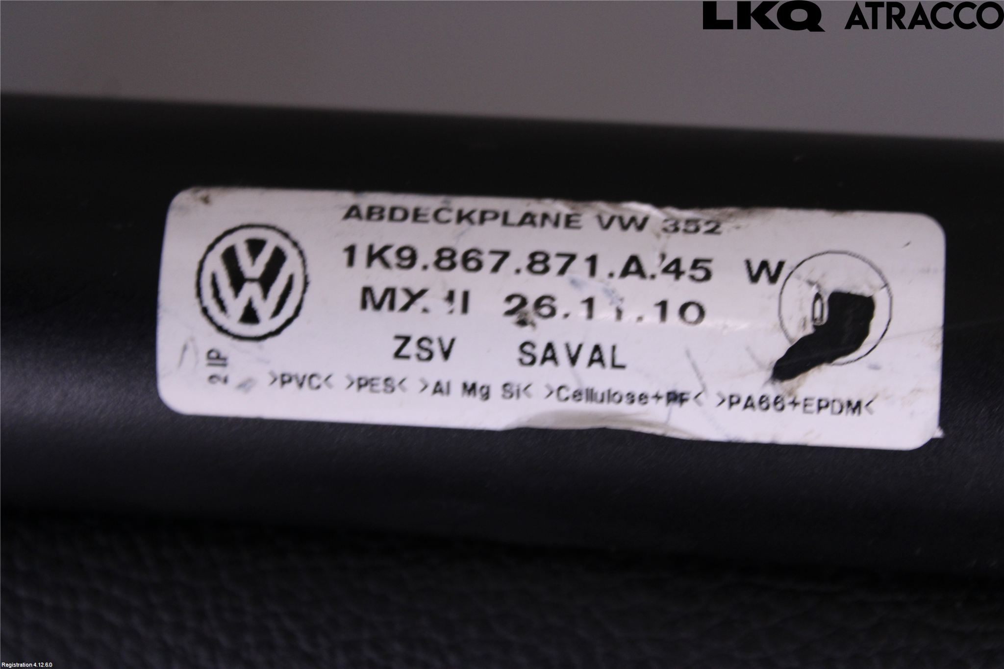 Volkswagen VW GOLF VI 09-13 Innr Innsyn Beskytelse Stv