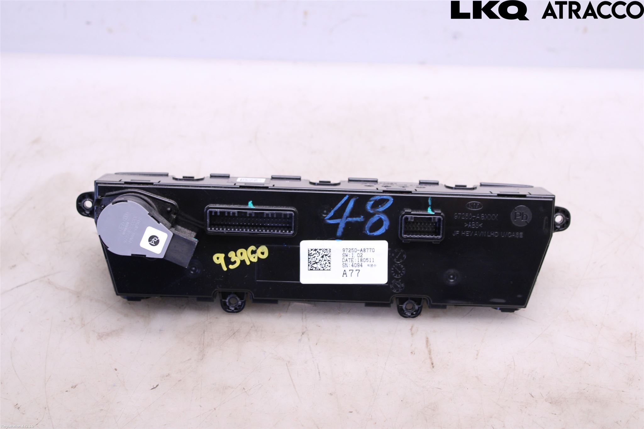 Kia OPTIMA 16-20 Varme Ac Betjening-Display