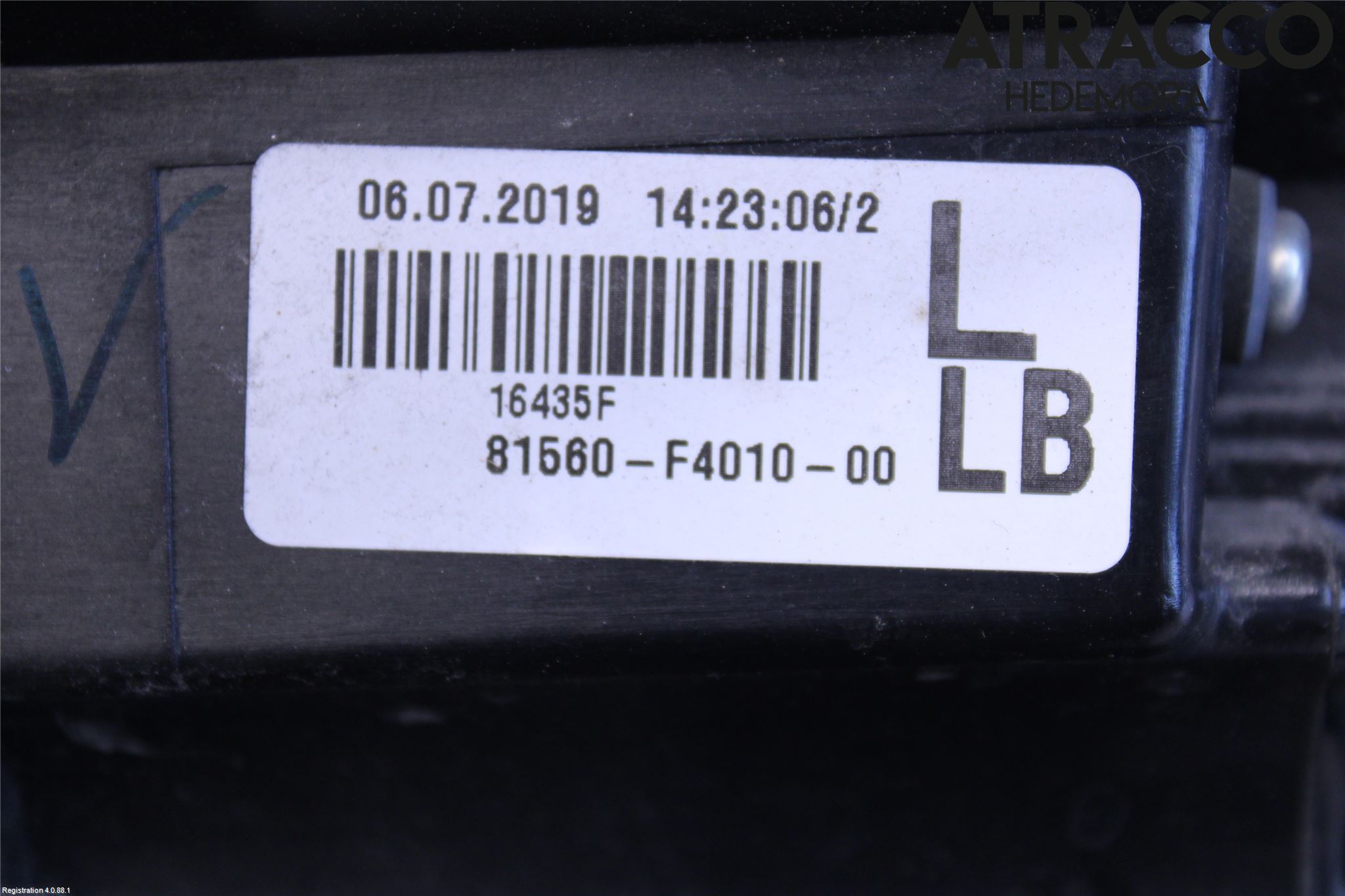 Toyota C-HR 16-23 Baklykt Venstre