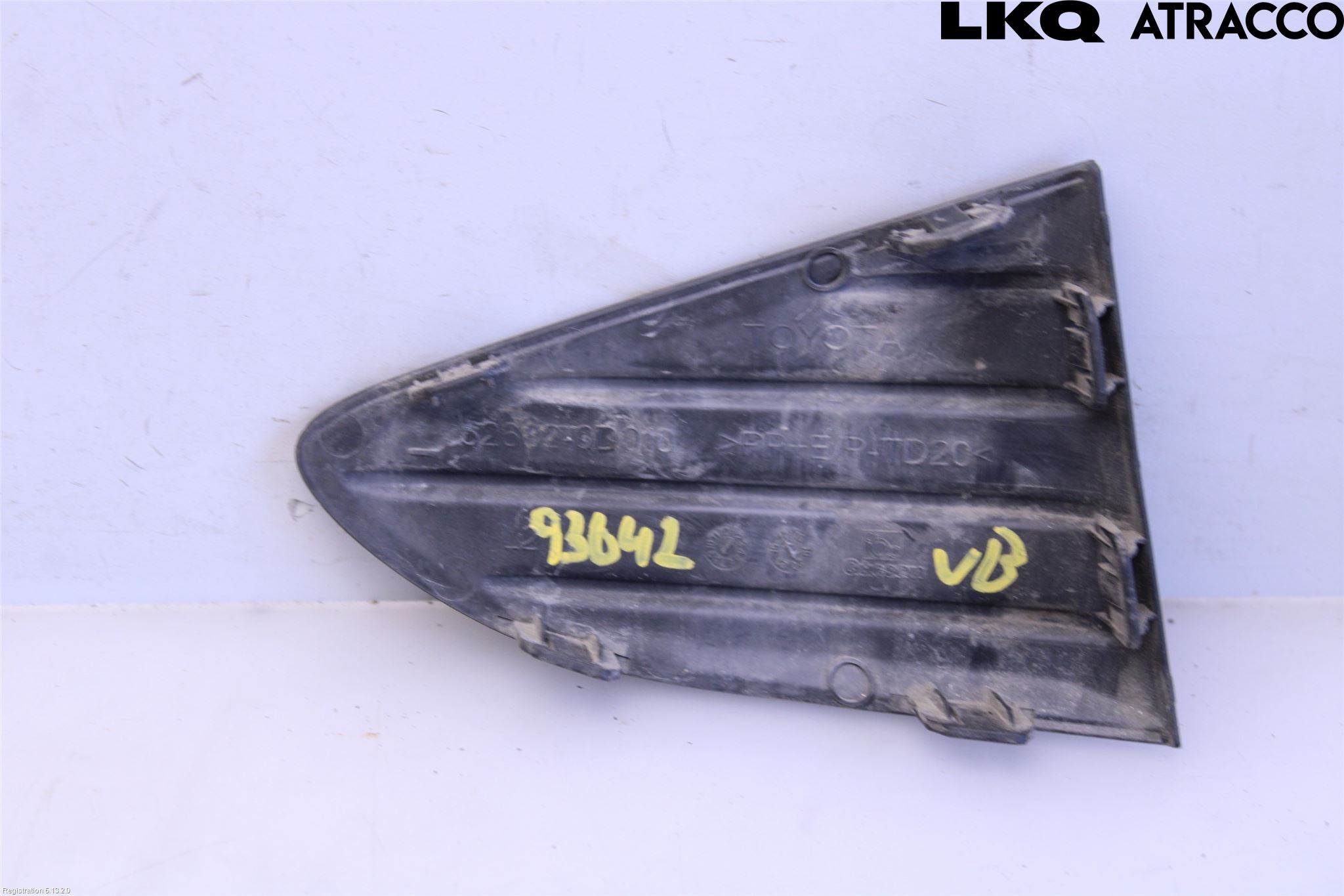 Toyota YARIS XP130 15-20 Støtfanger Bak Hjørne Venstre