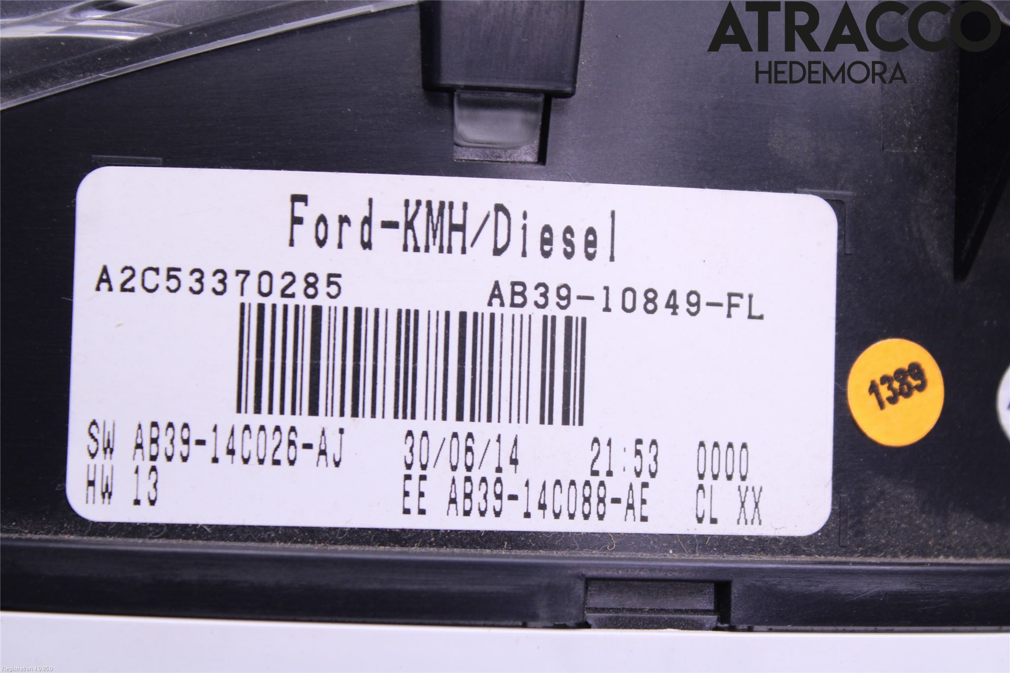 Ford RANGER EU 12-23 Instr Kombinert