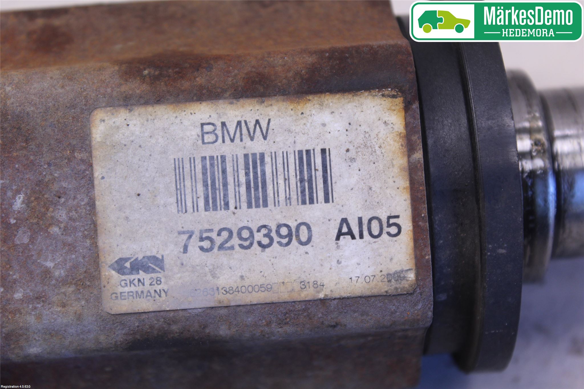 BMW 3 E90/91 SED/TOU 05-12 Drivaksel Foran Kompl Høyre