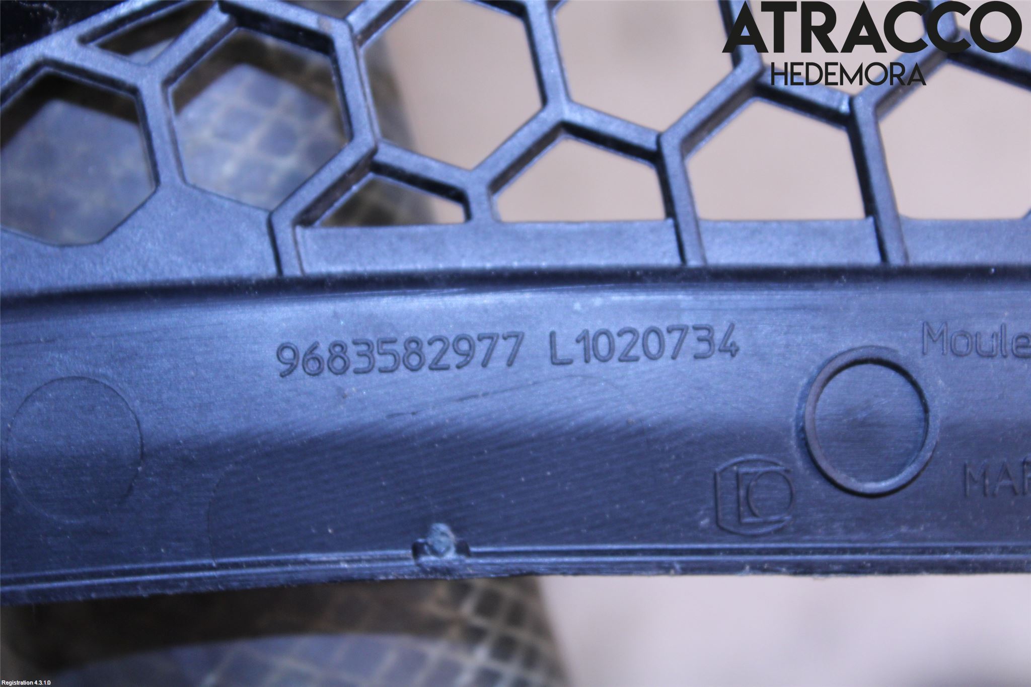 Citroen C3 10-17 Visker Deksel-Grill-Under Frr