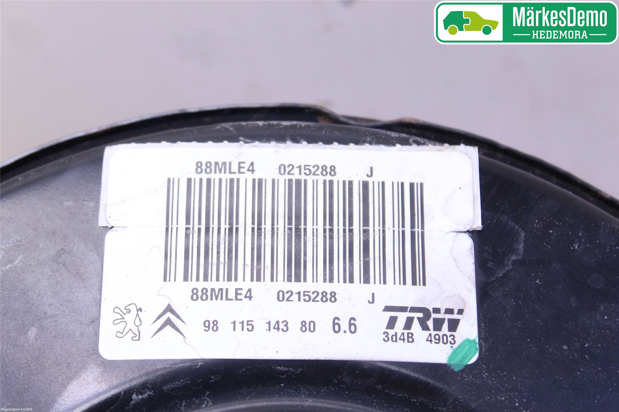 Citroen C4 CACTUS 14-20 Bremseservo