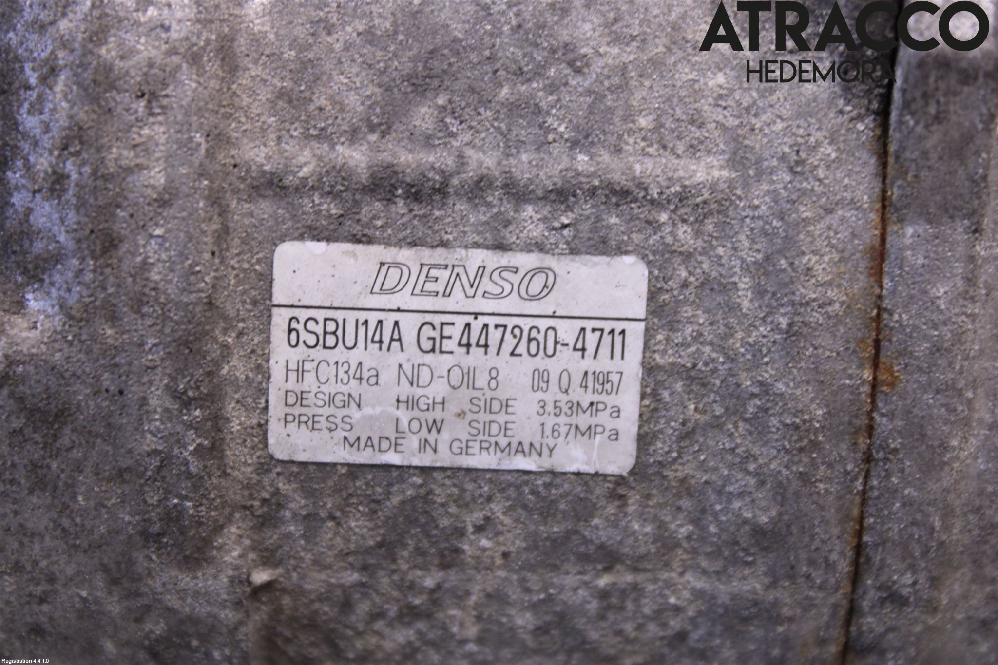 BMW 5 F10/F11/F18 09-17 Varme Ac Kompressor