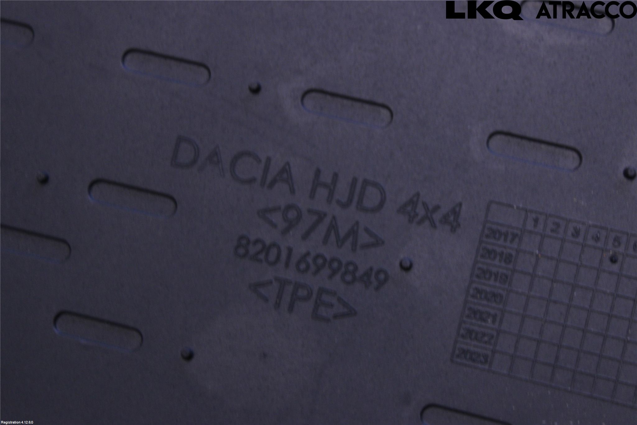 Dacia DUSTER 10-17 Innr Matte Bagasjerom