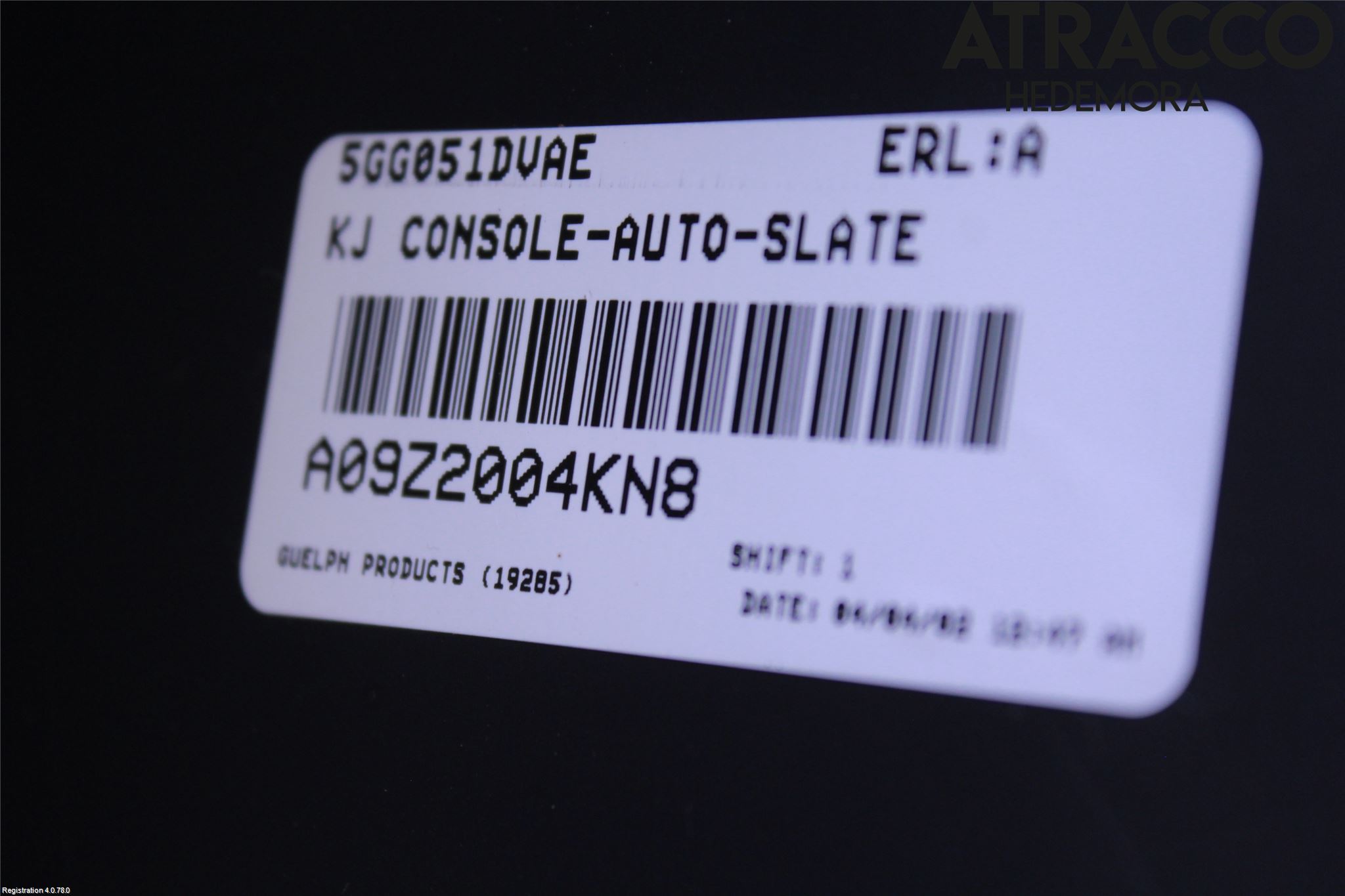 Jeep CHEROKEE Innr Konsoll-Lomme