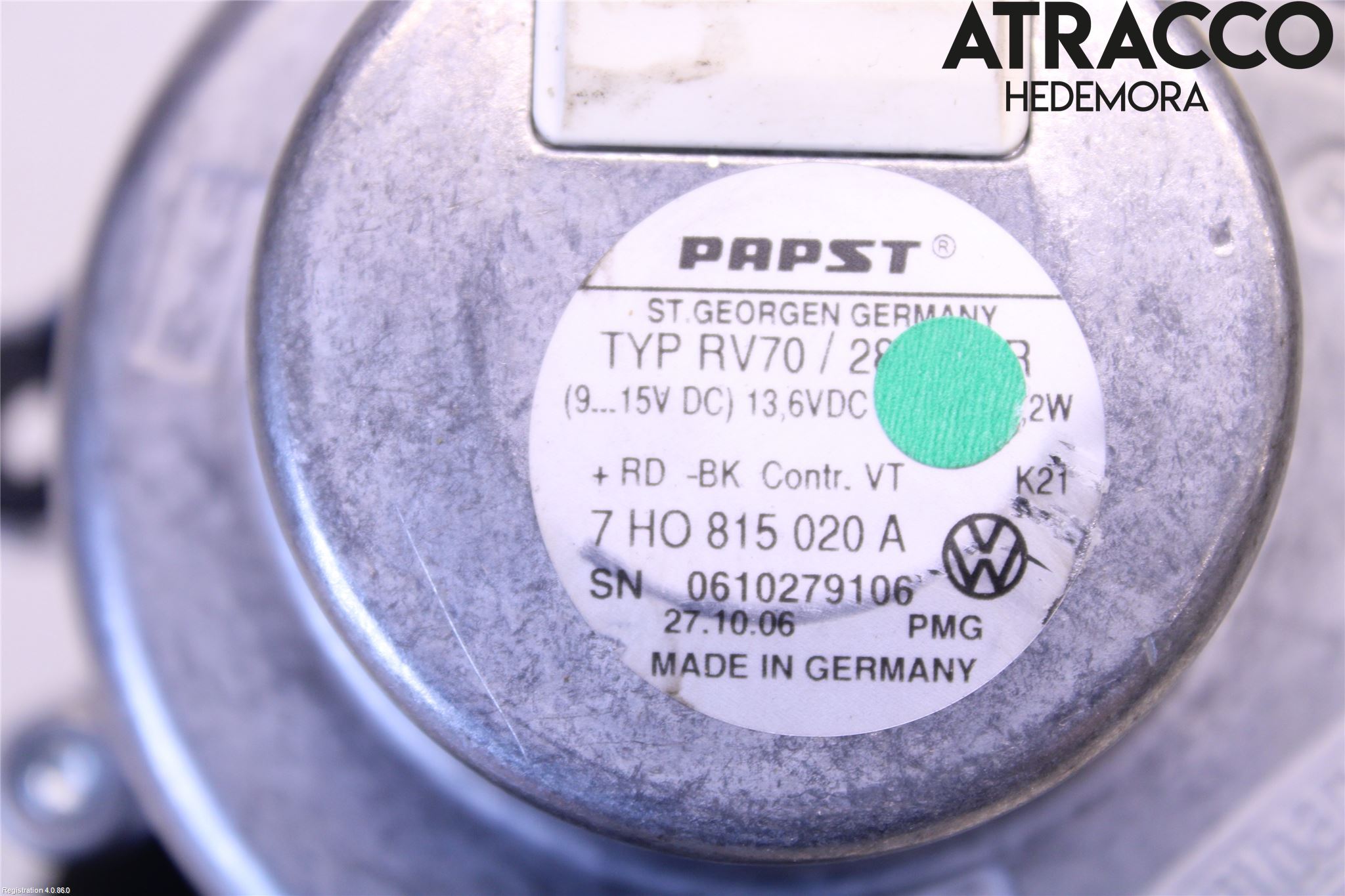 Volkswagen VW TRANSP/CARAVELLE (T5) 04-15 Varmeapparat Viftemotor