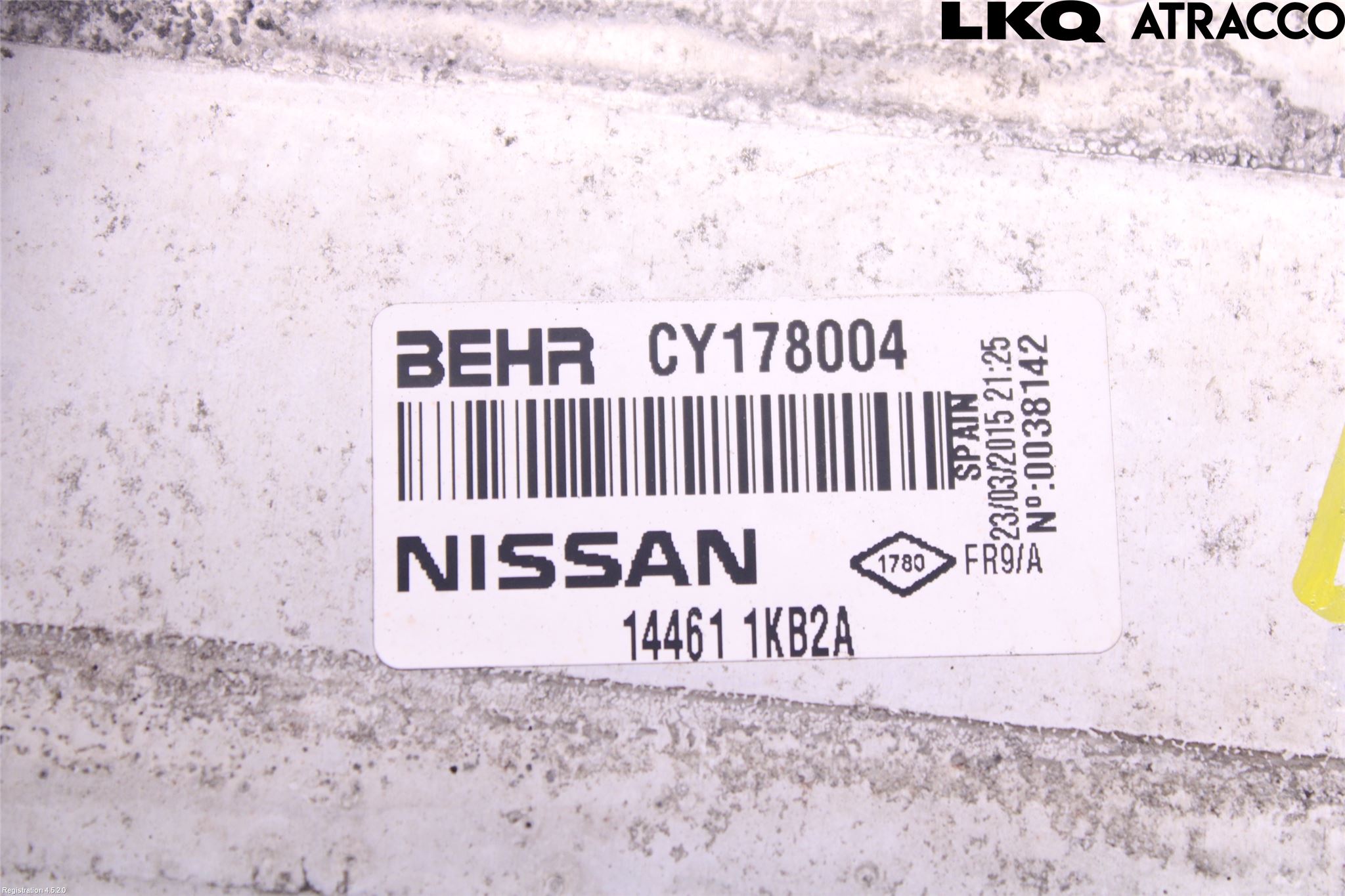 Nissan NV200/NV200 COMBI Intercooler Radiator
