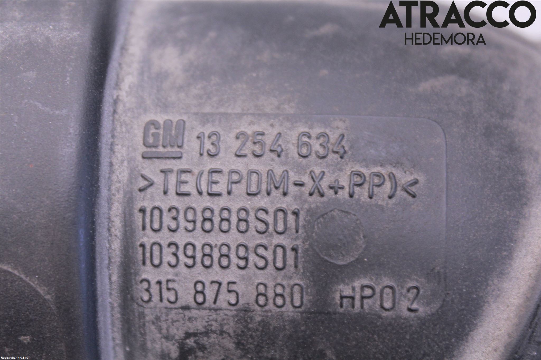 Opel ZAFIRA C 12-19 Inns Gummibelg - Slange