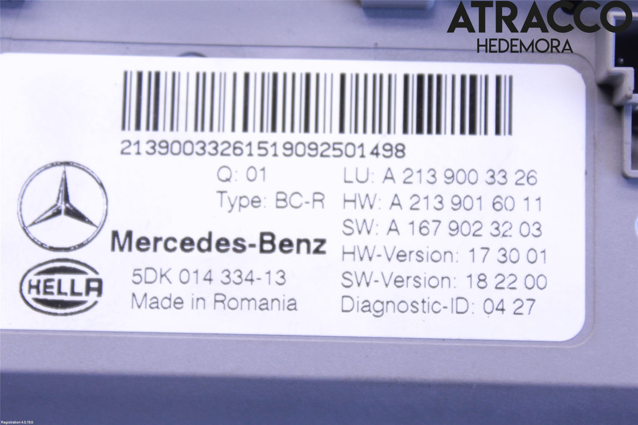 Mercedes-Benz MB E-KLASS (W213) 16-23 Styreenhet Øvrig