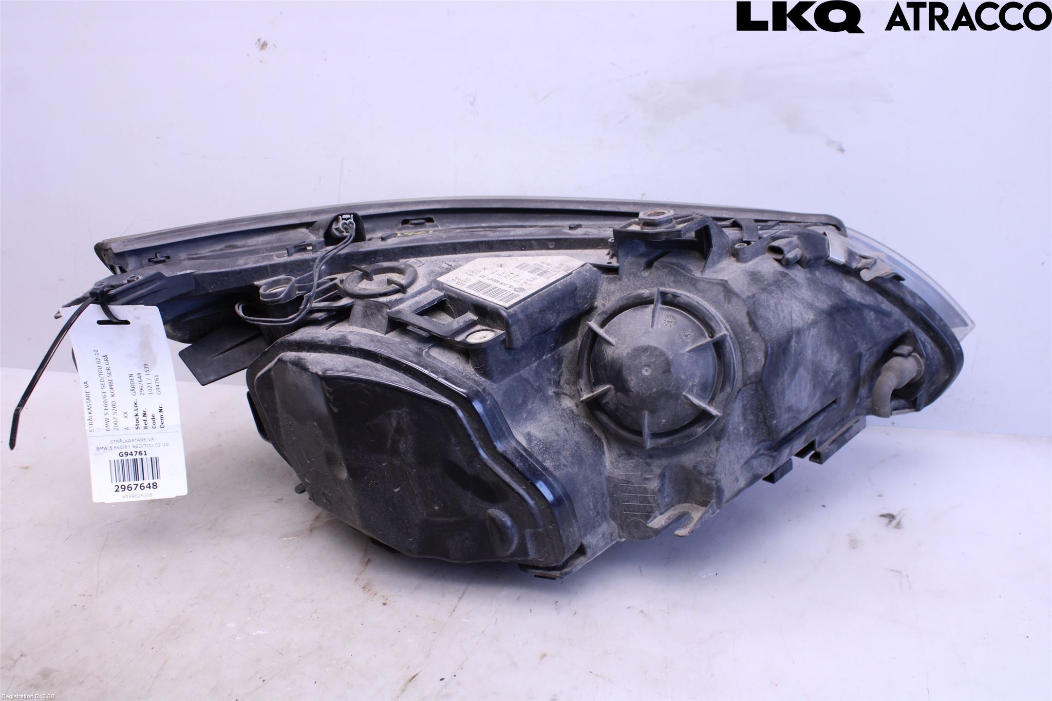 BMW 5 E60/61 Sed/Tou 02-10 Frontlykt Venstre