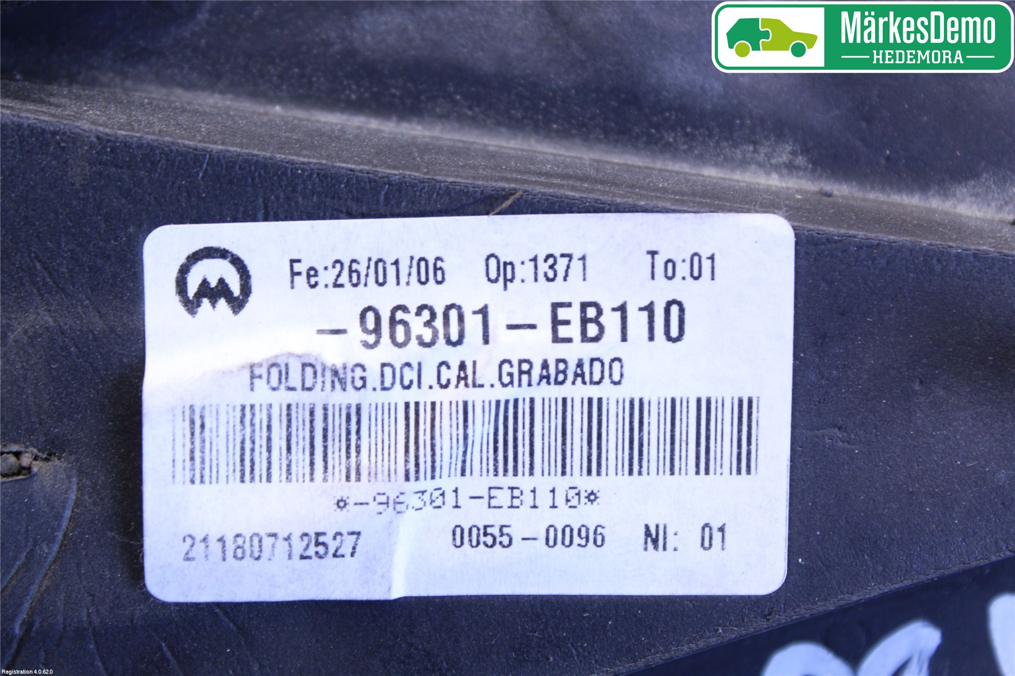 Nissan NAVARA 05-16 Speil H M-El Justering