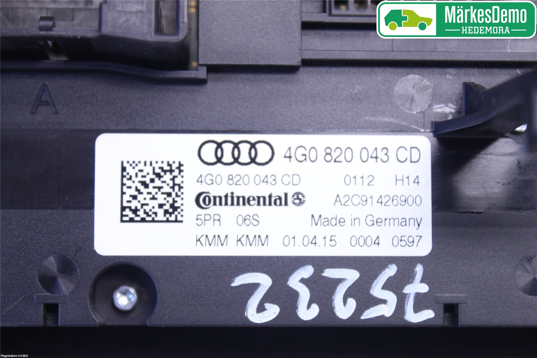 Audi A6/S6 4G 11-18 Varme Ac Betjening-Display