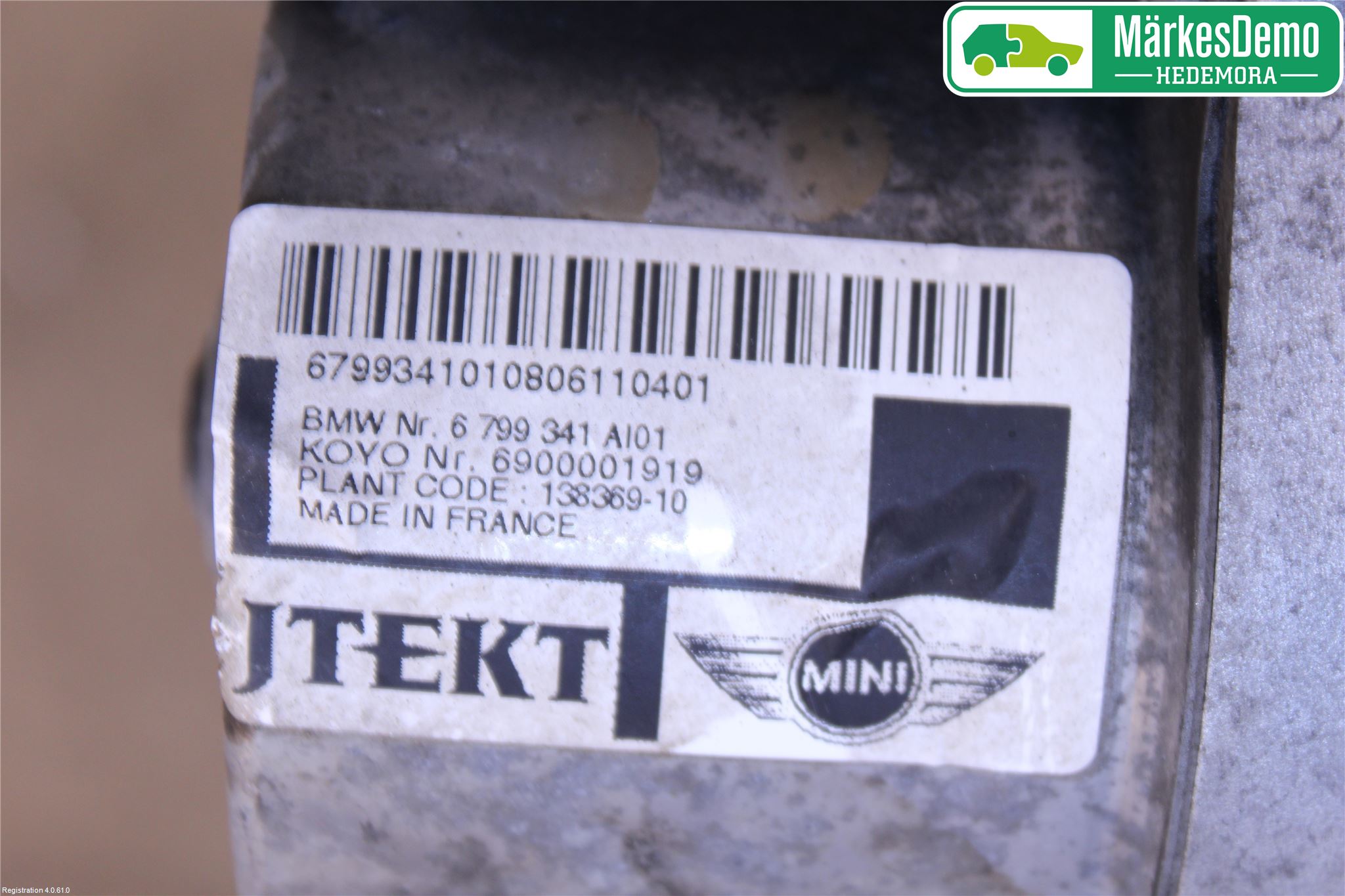 Mini COUPE R56 05-14 Servo Snekke - Tannstang