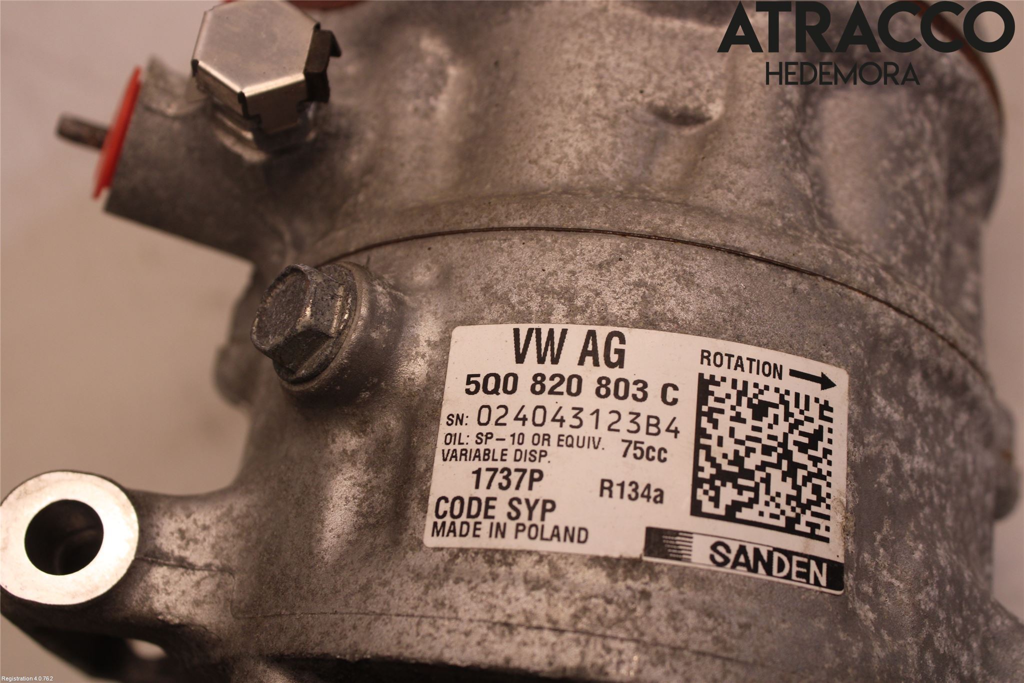 Skoda OCTAVIA (5E) 13-20 Varme Ac Kompressor