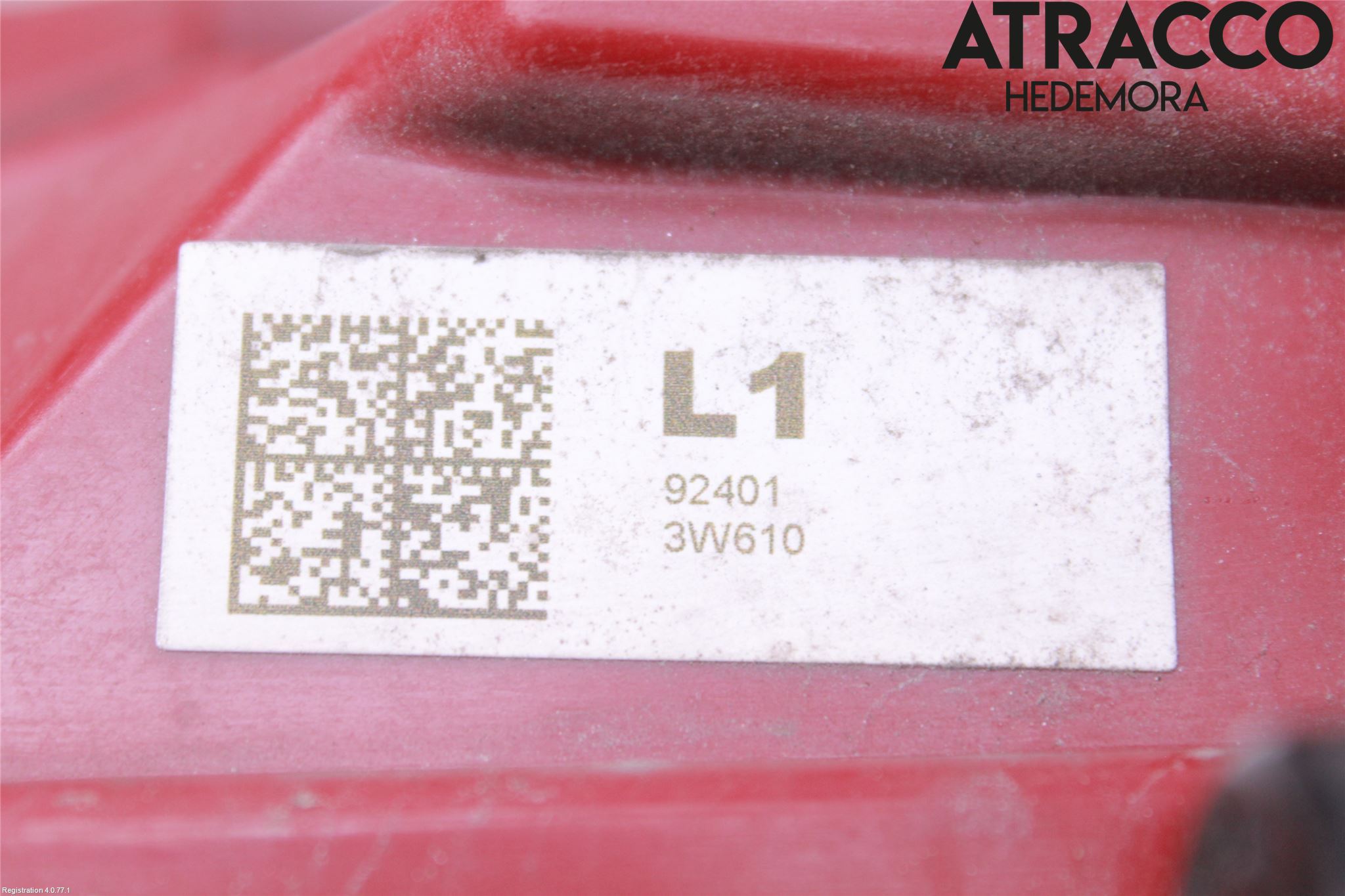 Kia SPORTAGE (SL) 11-15 Baklykt Venstre