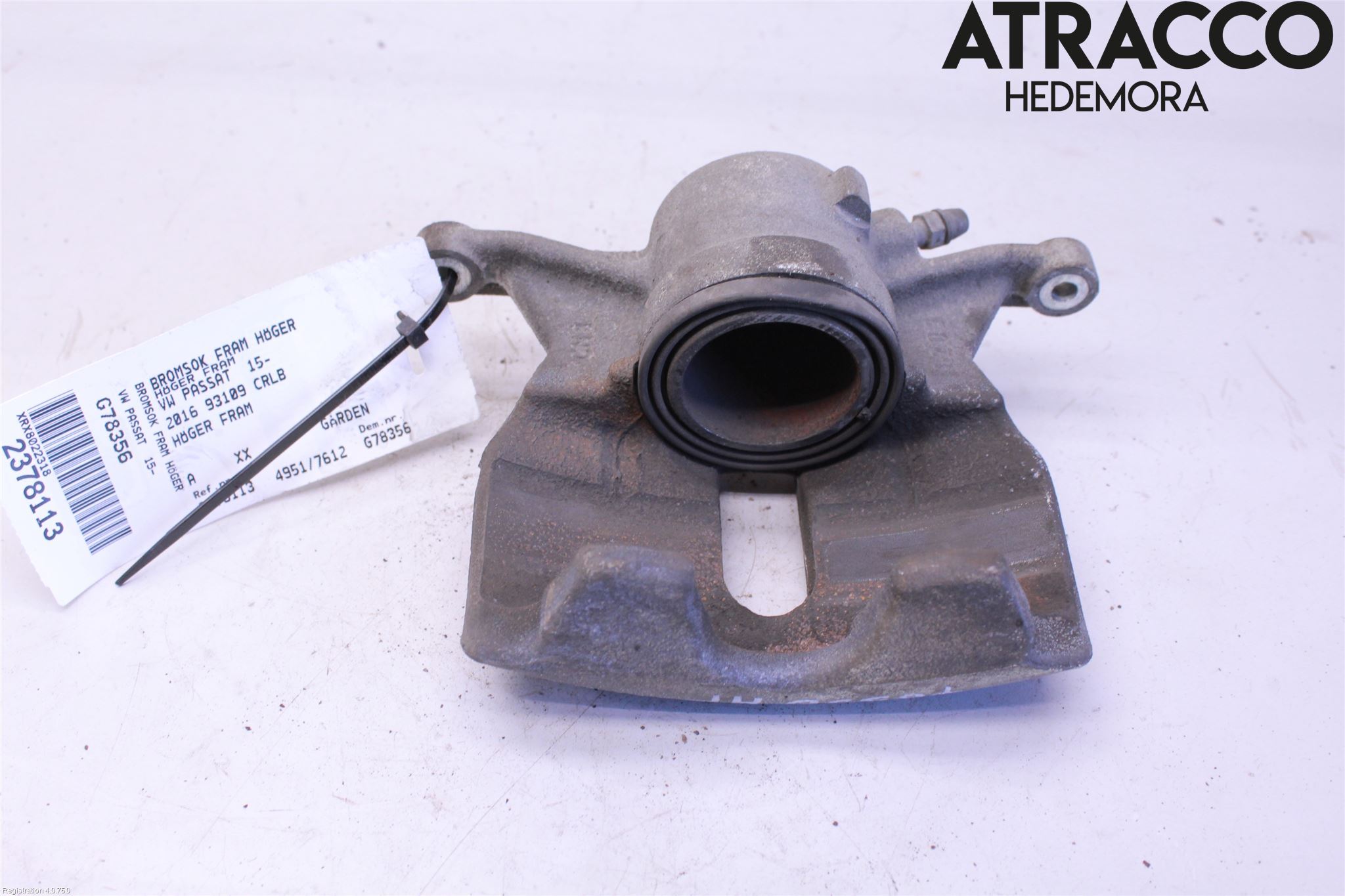 Volkswagen VW PASSAT 15-19 Bremsecaliper Foran Høyre