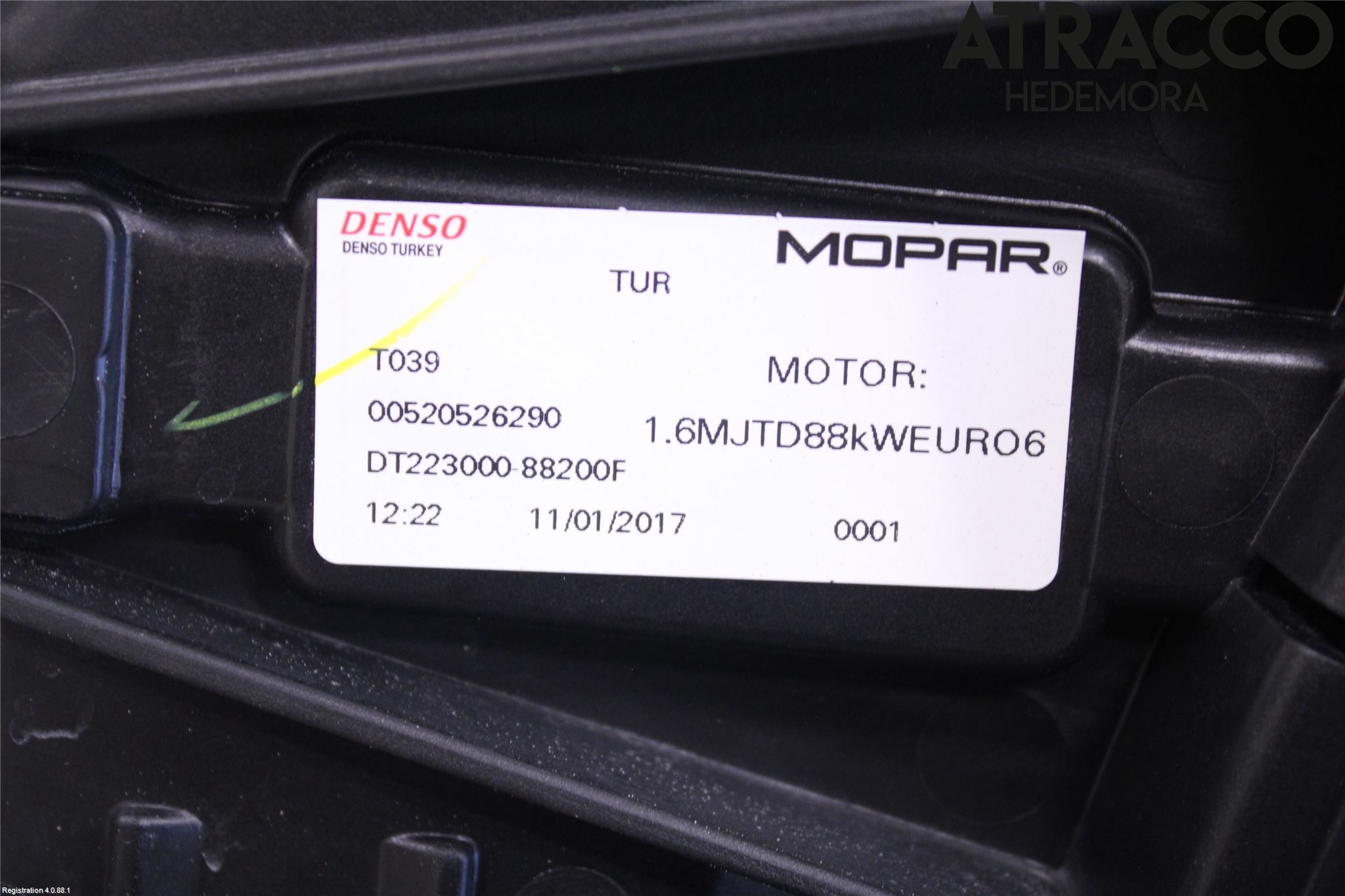 Fiat TIPO/CROSS 16- Kjølevifte Elektrisk