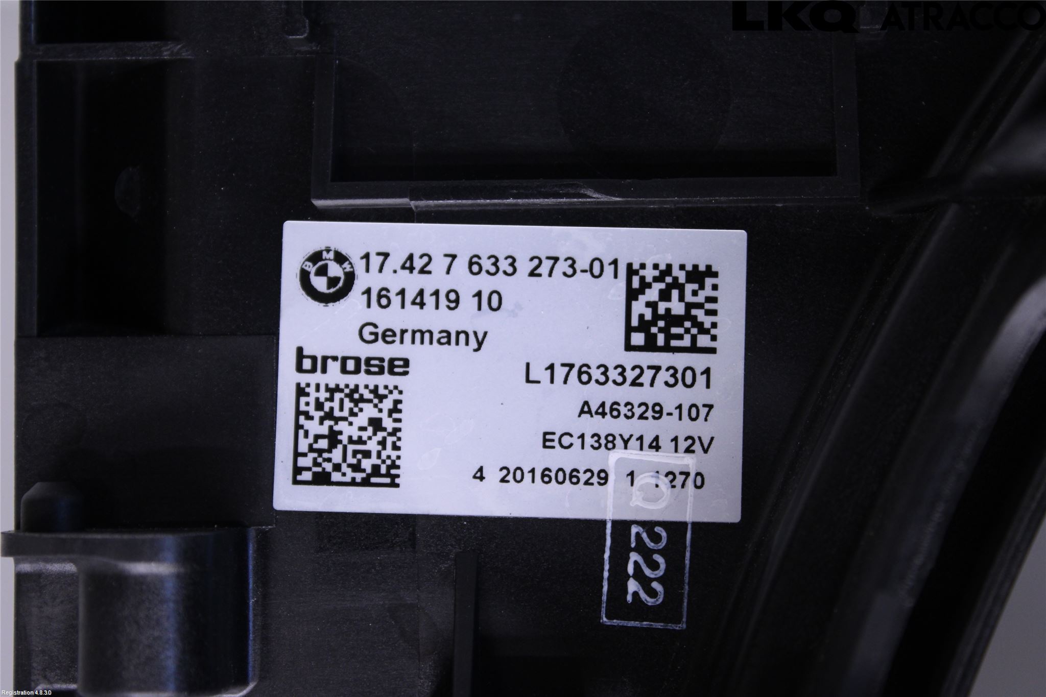 BMW 5 F10/F11/F18 09-17 Kjølevifte Elektrisk