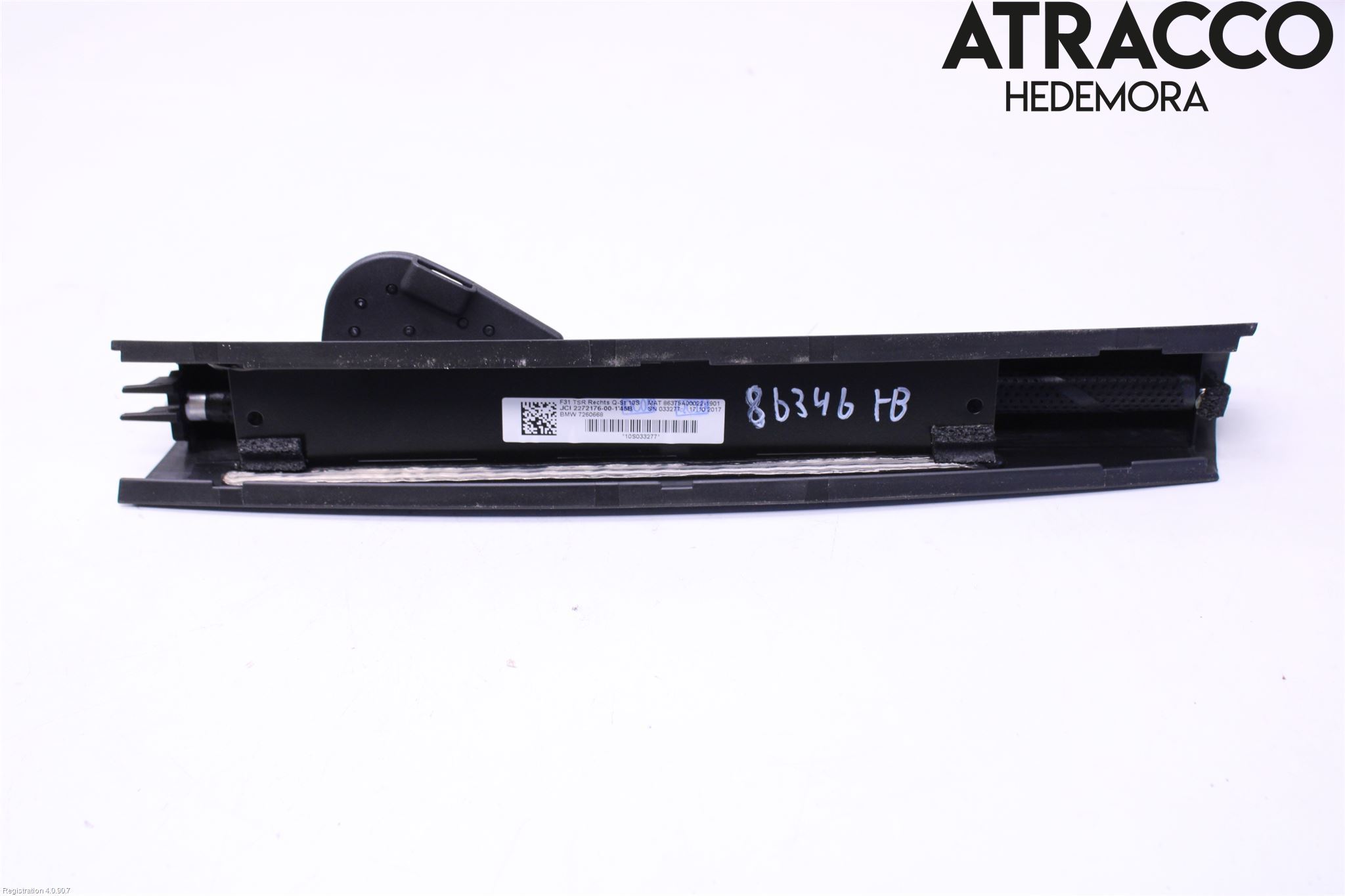 BMW 3 F30/F31/F80 12-19 Innr Innsyn Beskytelse Stv