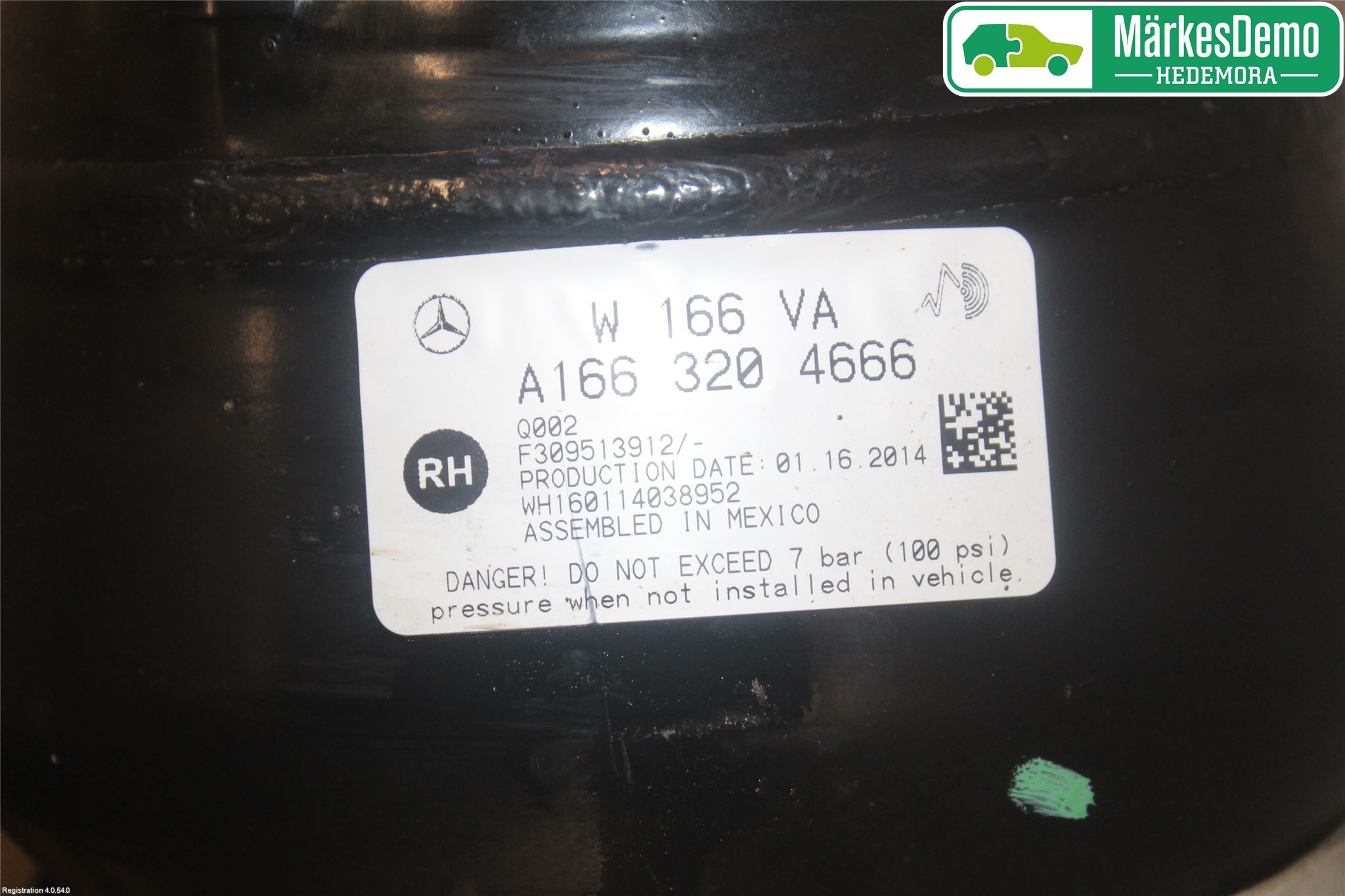 Mercedes-Benz MB GL/GLS-KLASS (X166) 12-19 Fjærbein Foran Høyre
