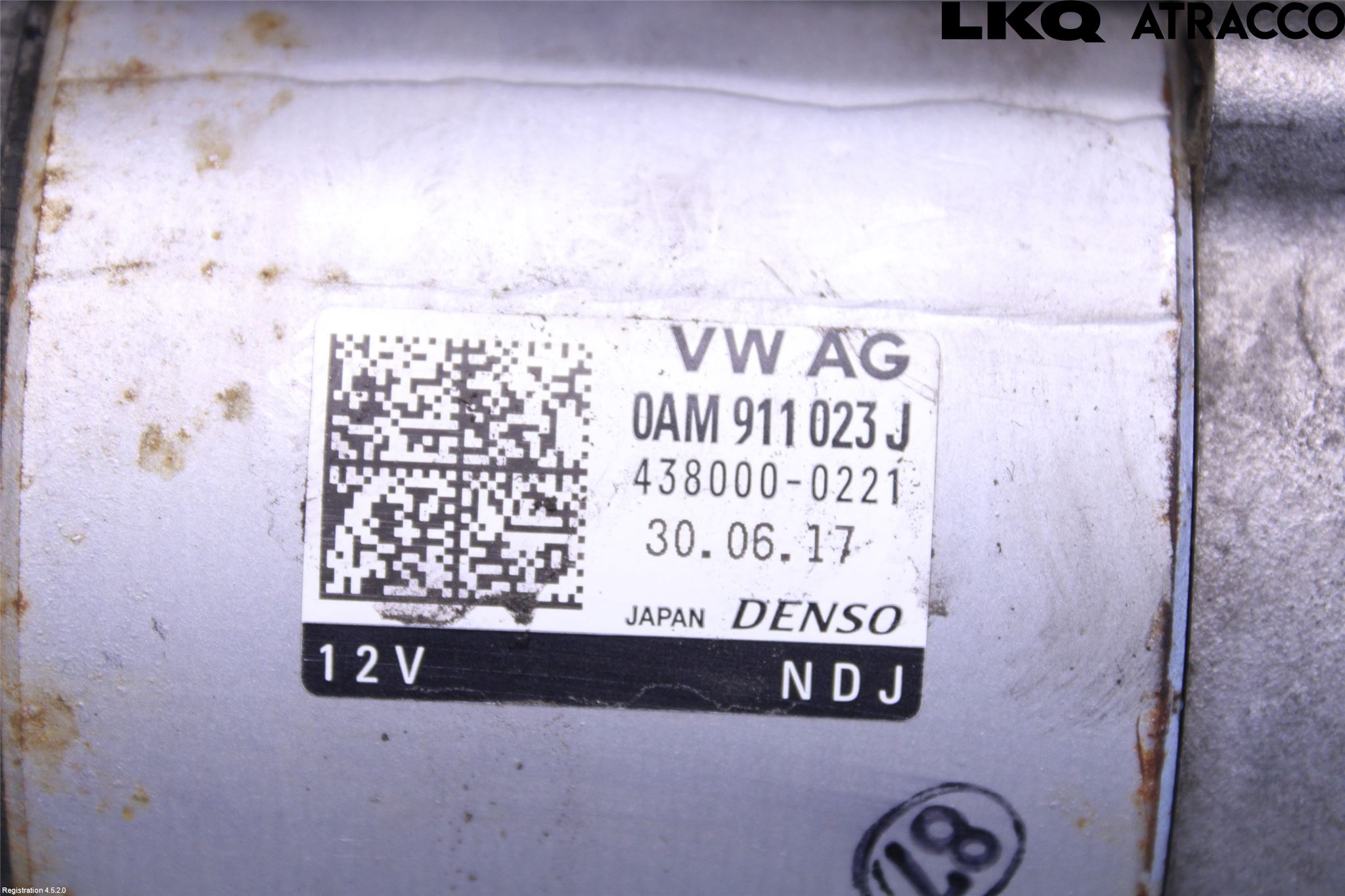 Volkswagen VW GOLF / E-GOLF VII 13-20 Startmotor Diesel
