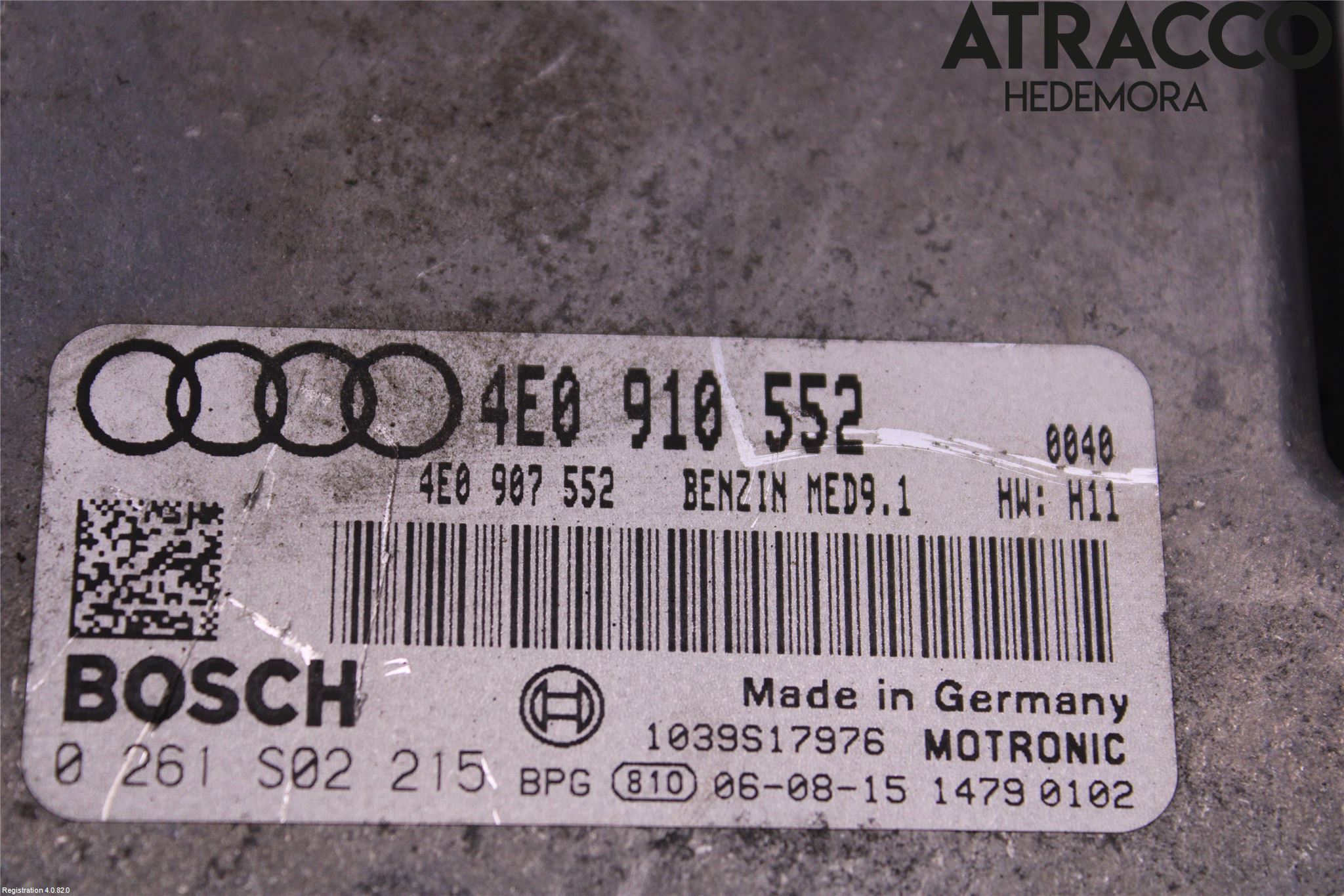 Audi A8/S8 4E  02-09 Styreenhet Innsprøytning