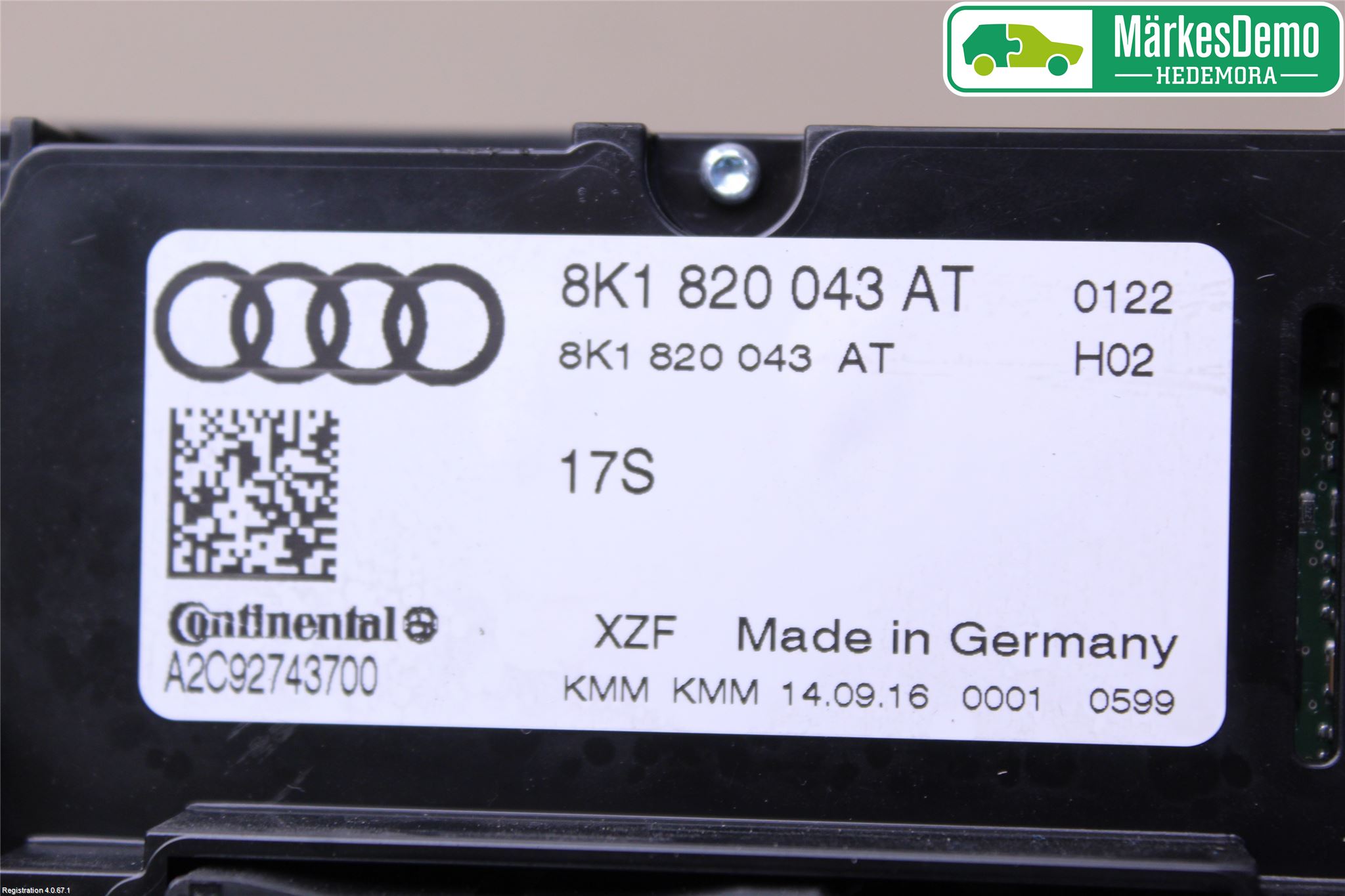 Audi Q5 09-16 Varme Ac Betjening-Display