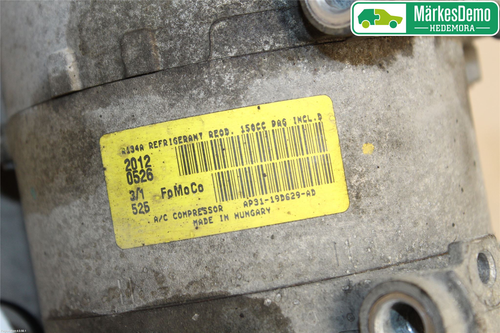 Ford FIESTA 09-12 Varme Ac Kompressor