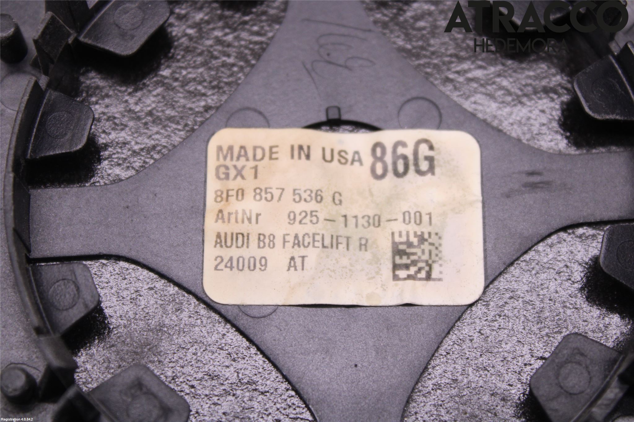 Audi A4/S4 08-11 Speil Glass H