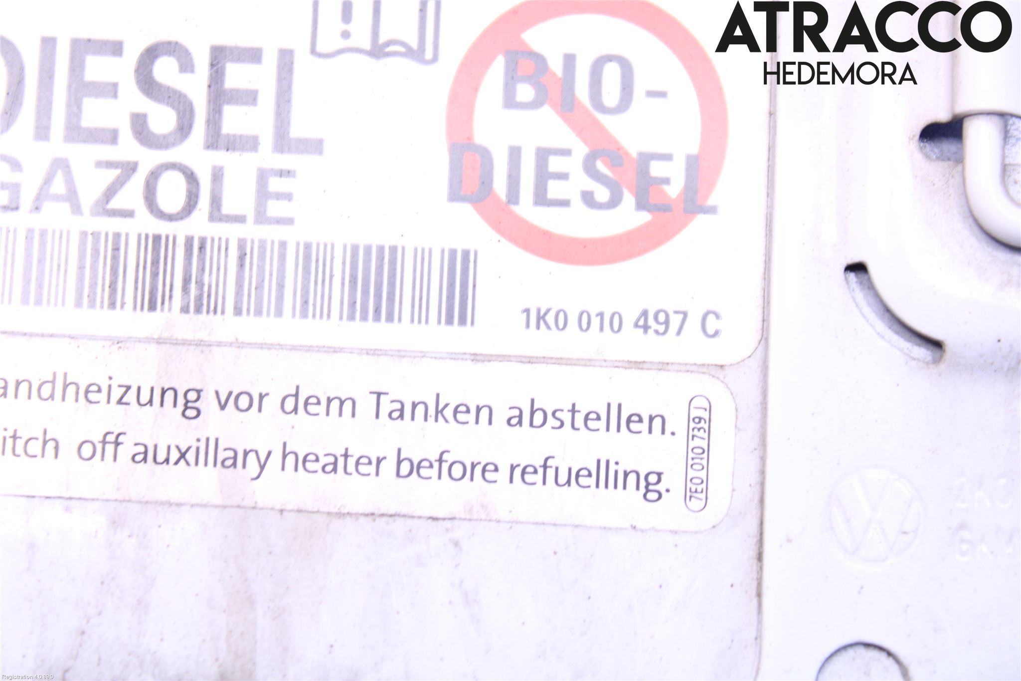 Volkswagen VW CADDY 16-20 Drivstoff Tankluke
