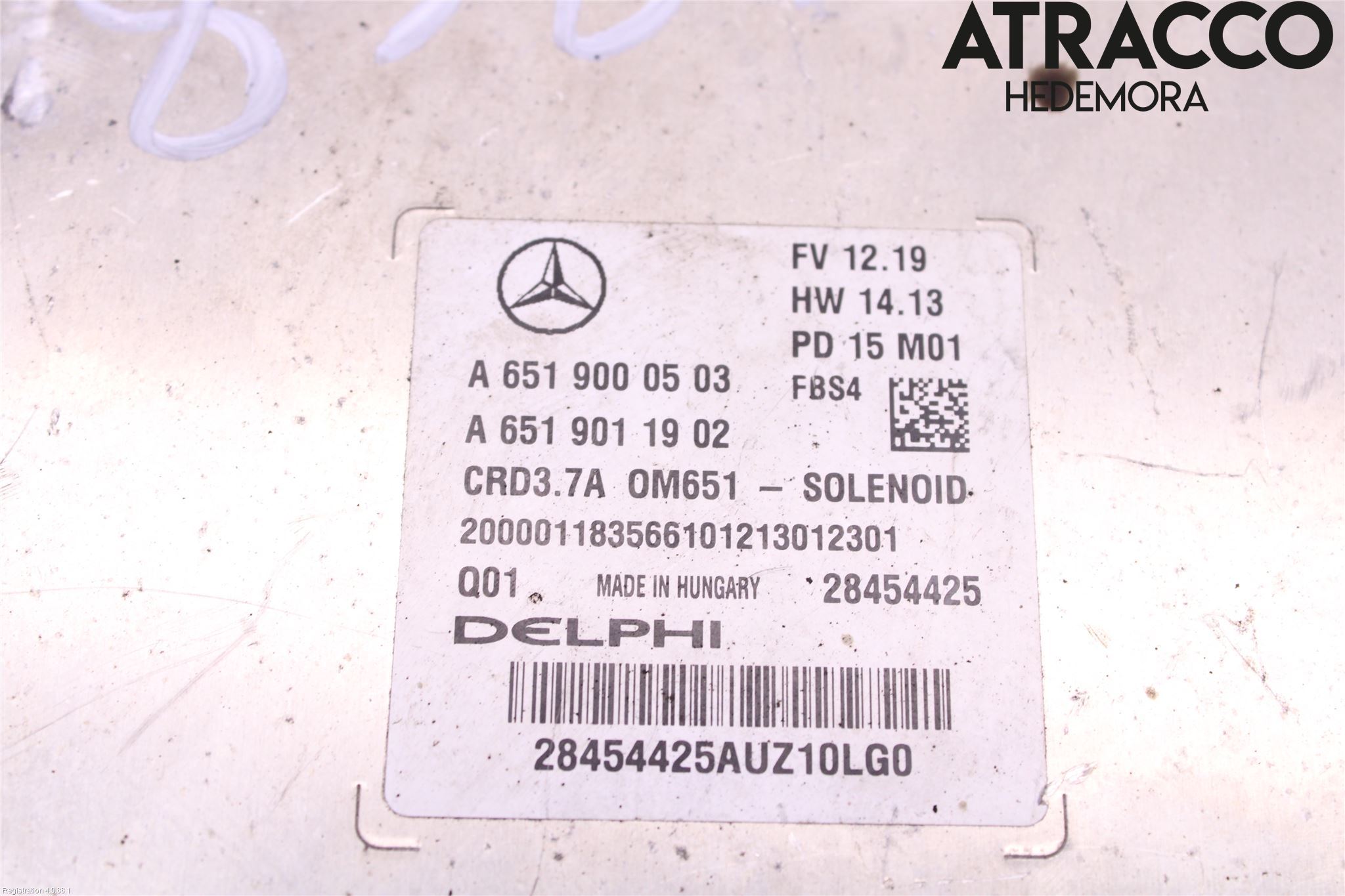 Mercedes-Benz MB E-KLASS (W212) 09-16 Styreenhet Dieselpumpe