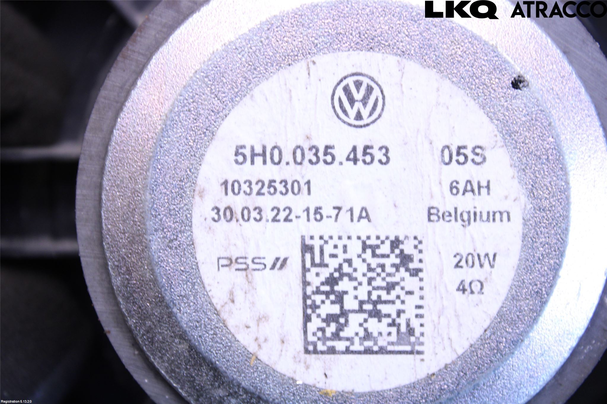 Volkswagen VW GOLF / E-GOLF VIII 20- Innr Høyttaler