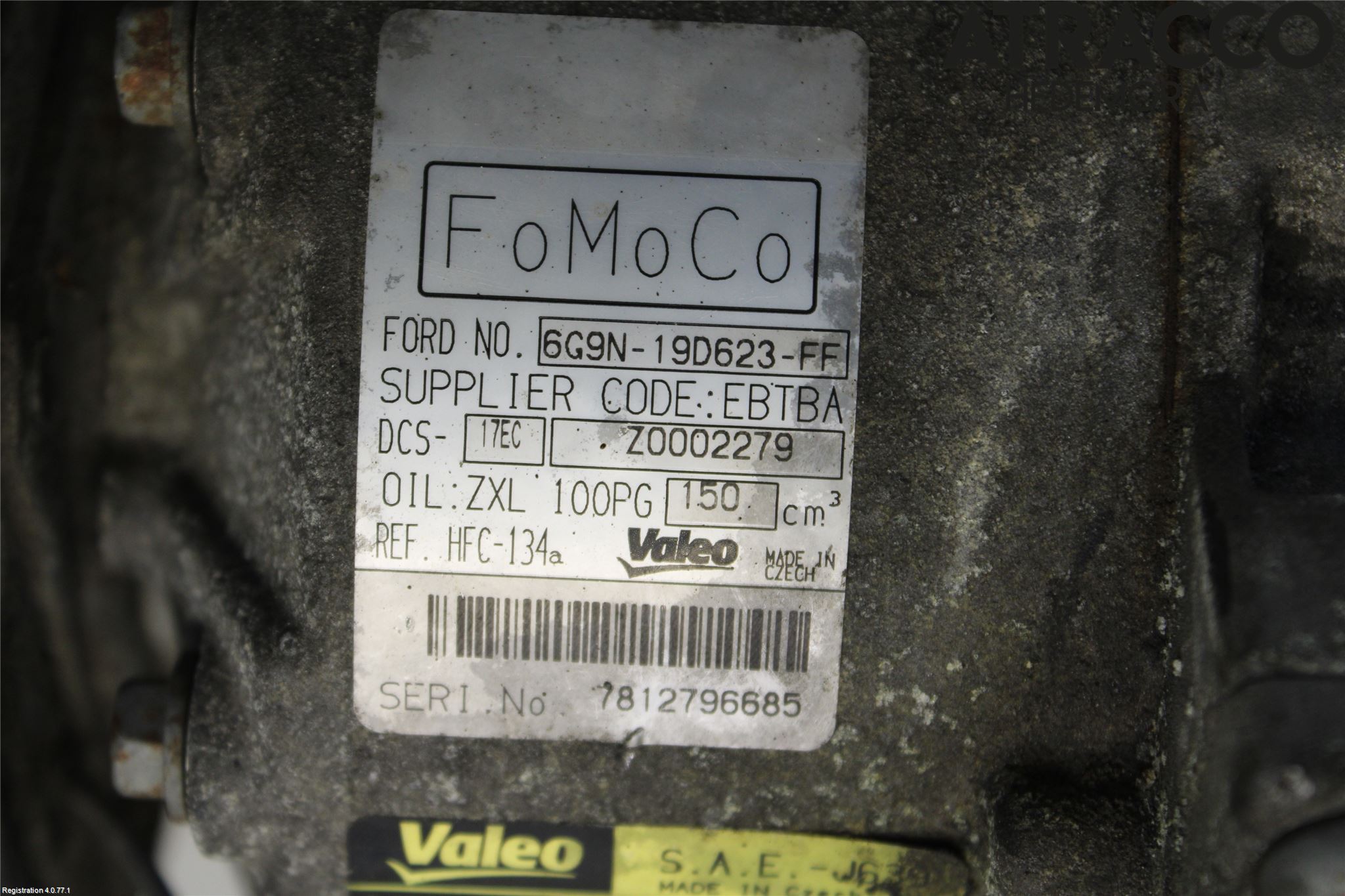 Landrover LAND ROVER FREELANDER 2 07-14 Varme Ac Kompressor