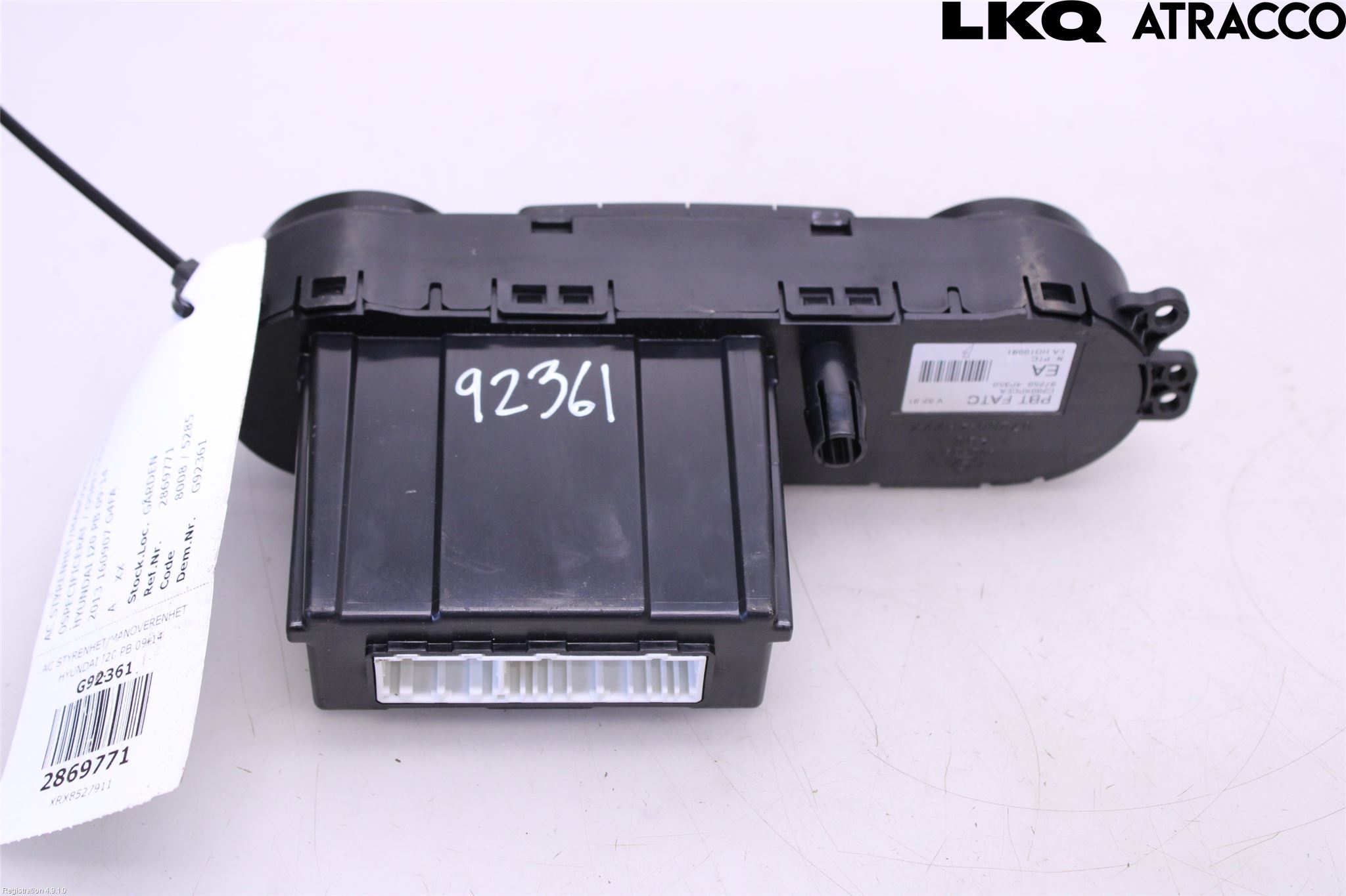 Hyundai i20 PB 09-14 Varme Ac Betjening-Display