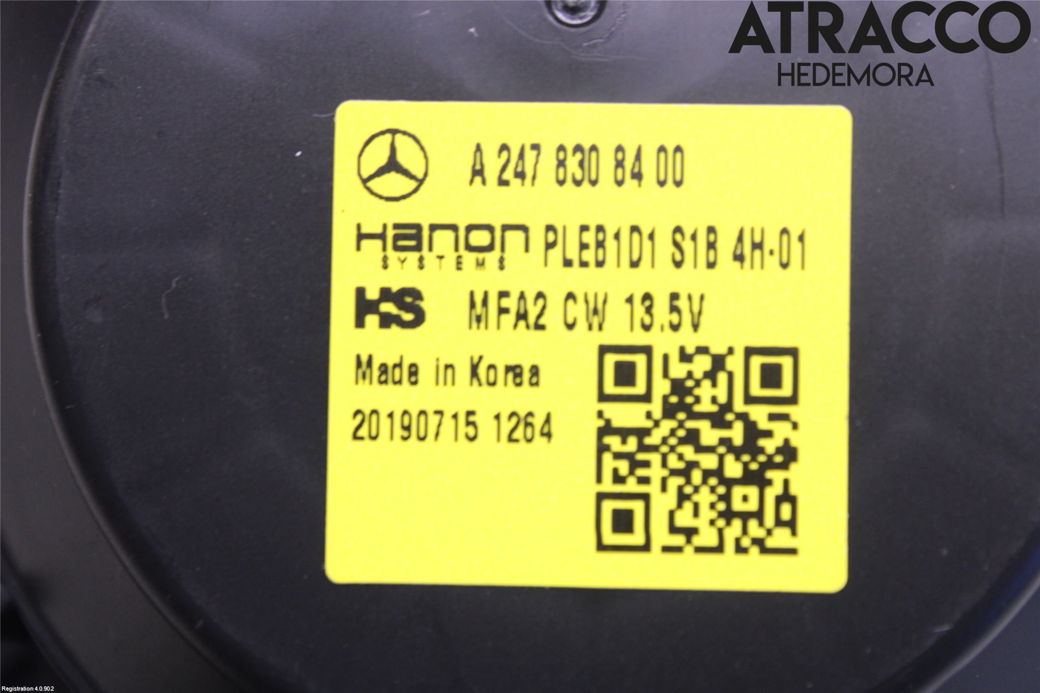 Mercedes-Benz MB CLA-KLASS (C118/X118) 19- Varme Ac Varmeapparatvifte
