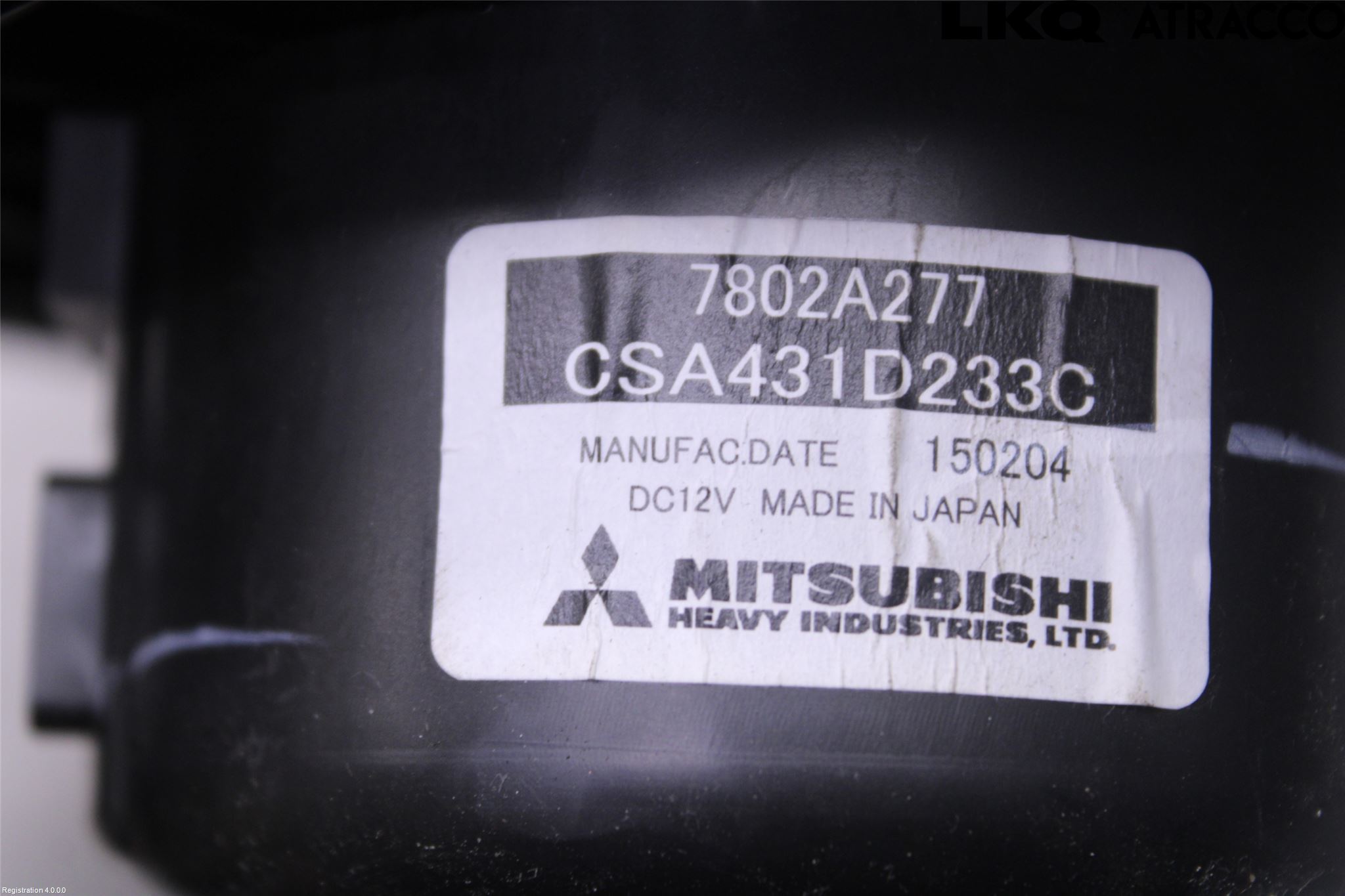 Mitsubishi OUTLANDER 13-21 Varme Ac Varmeapparatvifte