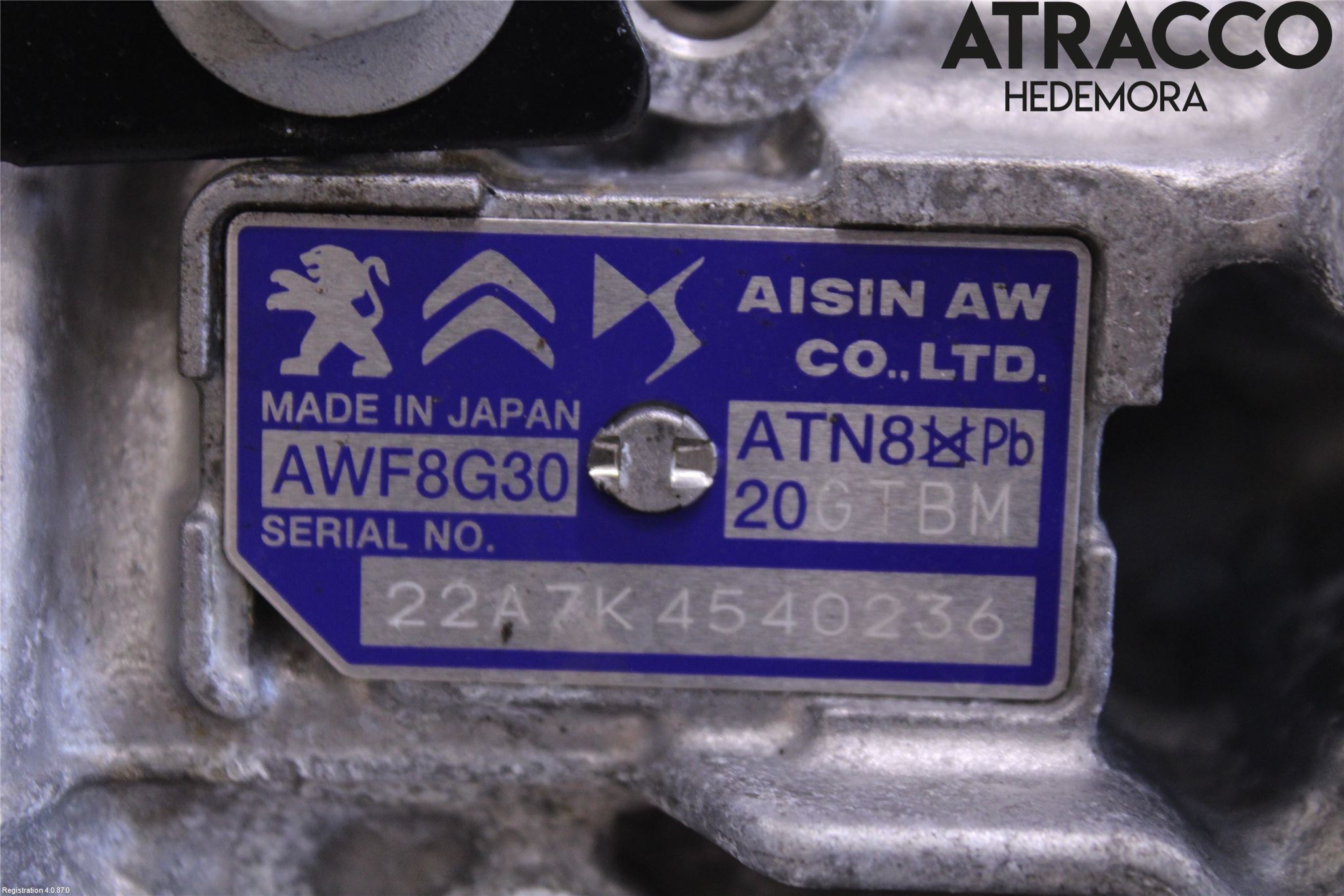 Peugeot 2008/E-2008 20- Gearkasse Automat