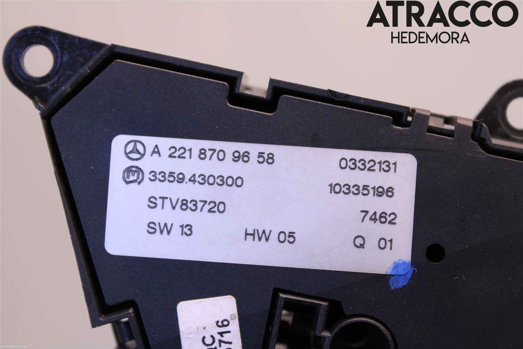 Mercedes-Benz MB S-KLASS (W221) 05-13 Bryter Sete Regulering